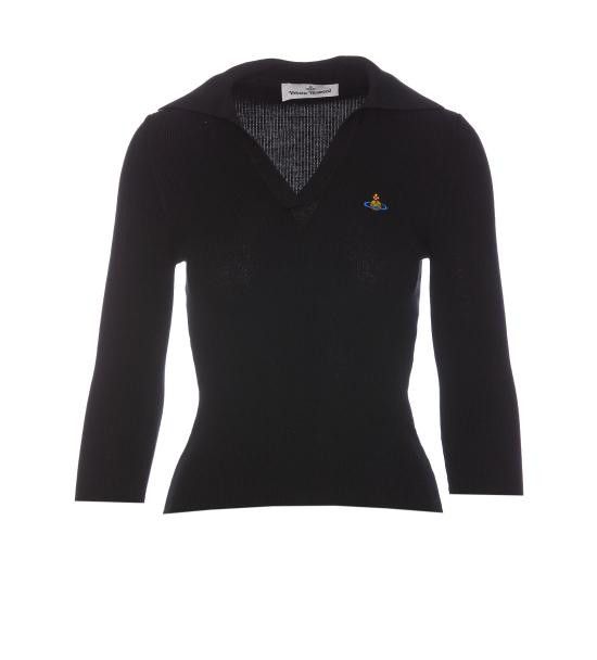 Vivienne Westwood VIVIENNE WESTWOOD Women Polo Shirts 18030040 Y001VN401 Black Size M / US 6-8 / IT 42-44 - 1 Thumbnail
