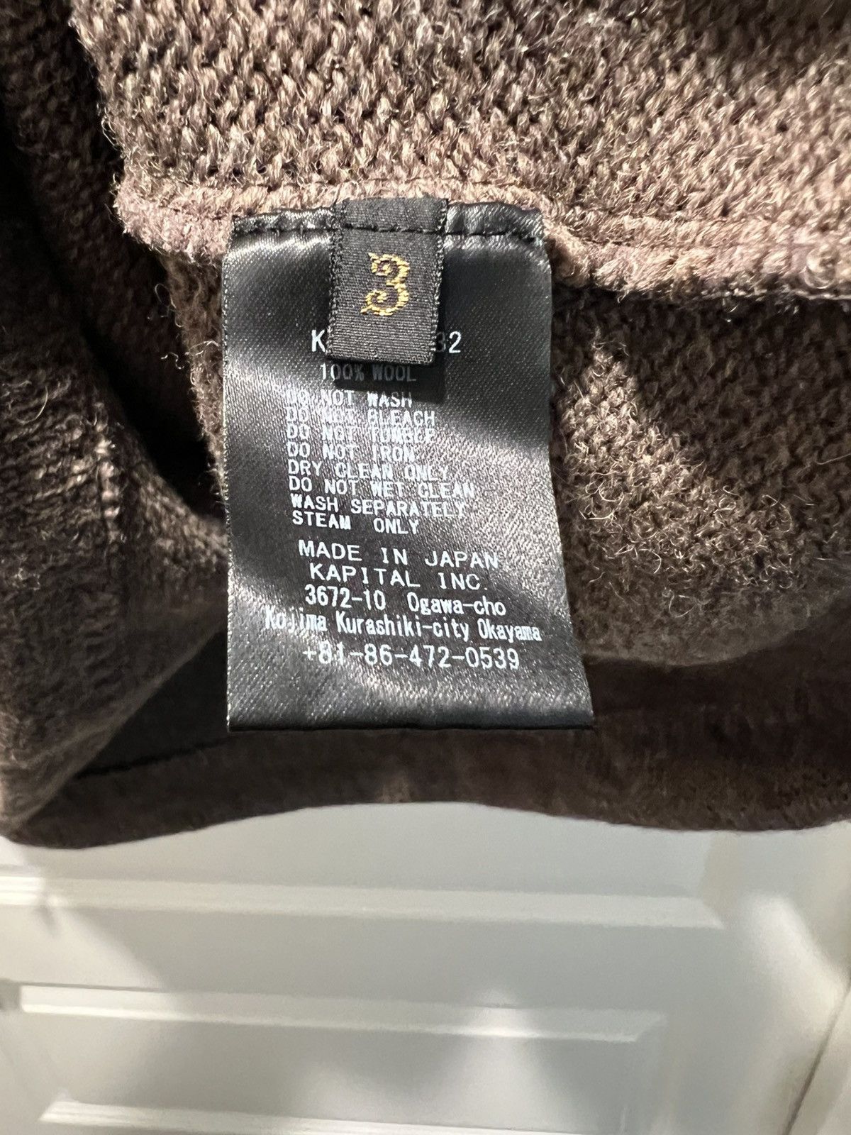 Kapital Kapital Knit Quarter Zip 1/4 Size US XL / EU 56 / 4 - 5 Thumbnail