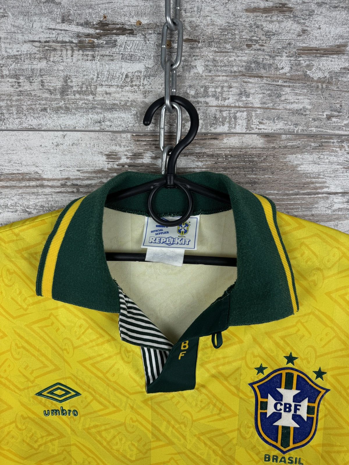 Home Vintage Umbro Brasil T-shirt soccer jersey Brazil tee