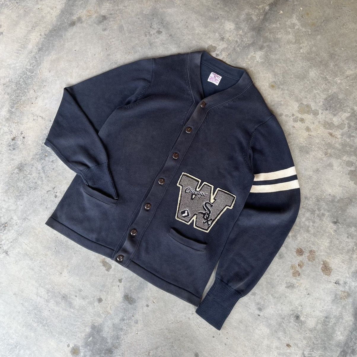 Japanese Brand × Vintage 🔥Vintage Chicago White sox cardigan🔥 Size US XL / EU 56 / 4 - 3 Thumbnail