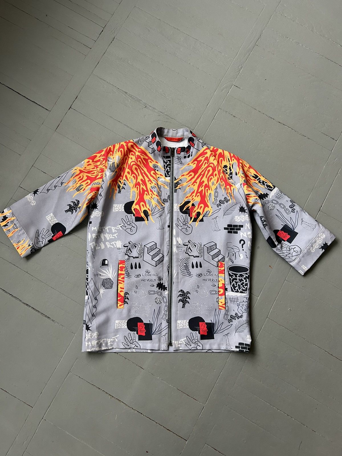 Japanese Brand Avant garde rare zip shirt Size M / US 6-8 / IT 42-44 - 1 Thumbnail