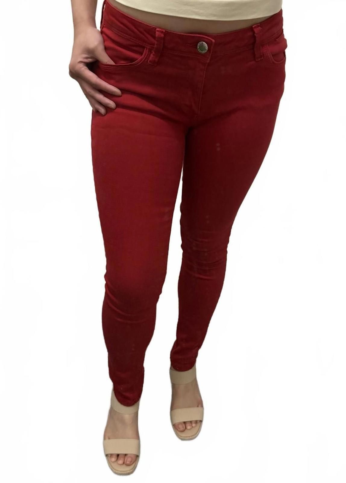 Zara ZARA BASIC DEPT Z1975 Denim in Cherry Red (US 4) Size 27" / US 4 / IT 40 - 1 Thumbnail