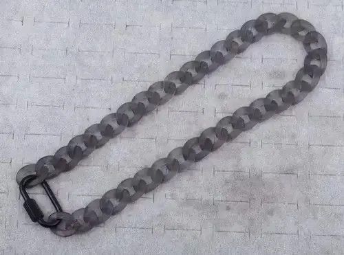 Other Acrylic Black Chain Lock Pendant Necklace Size ONE SIZE - 2 Thumbnail
