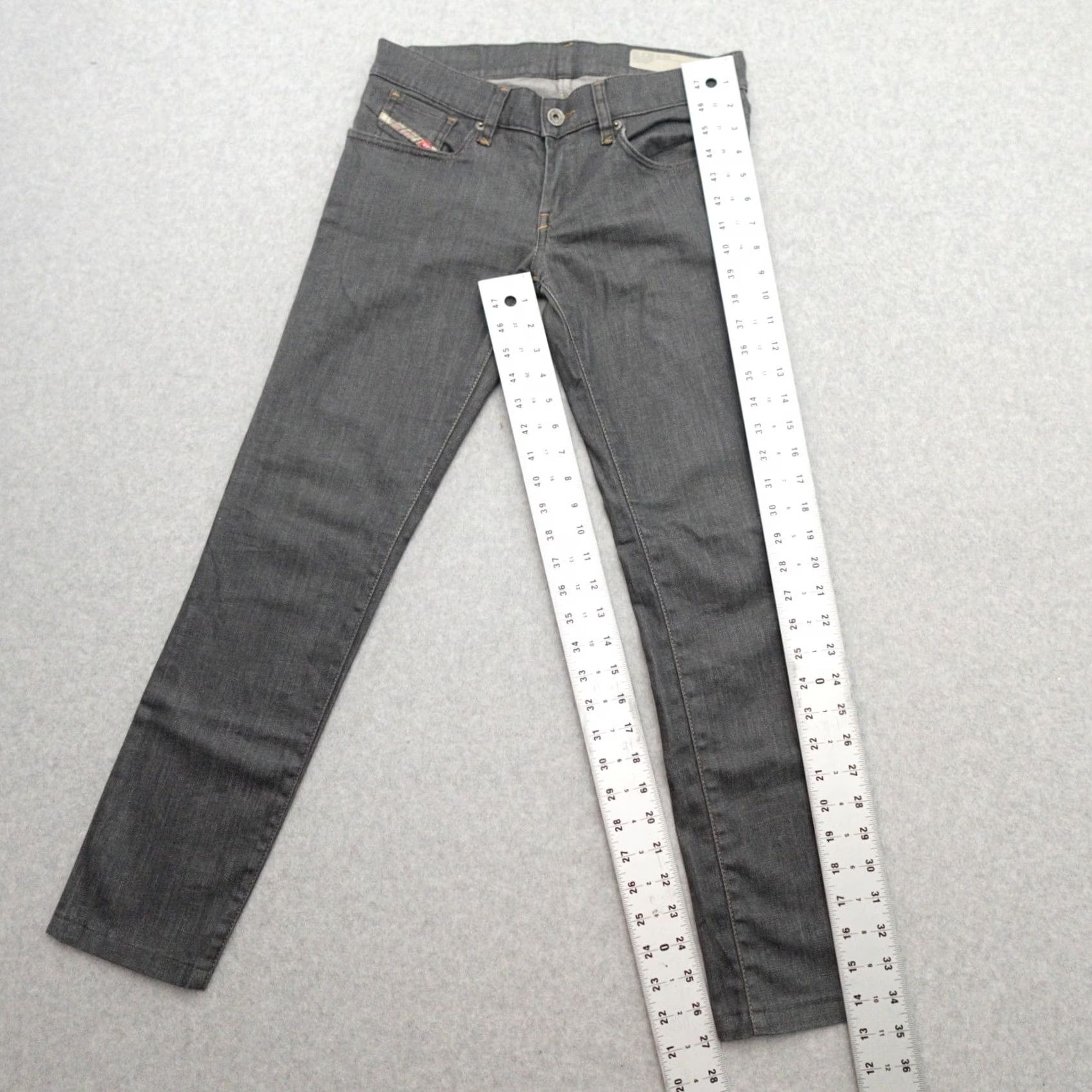 Diesel Diesel Womens Jeans Skinny Stretch Low Waist Gray Sz 26 Size 26" / US 2 / IT 38 - 3 Thumbnail