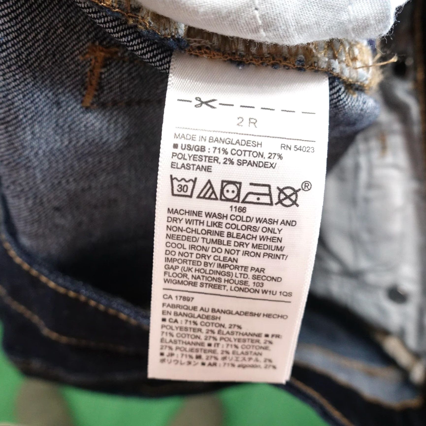 Gap Gap Jeans Womens 2R Blue Dark Wash Skinny Stretch Denim Classic Style Size 26" / US 2 / IT 38 - 7 Thumbnail