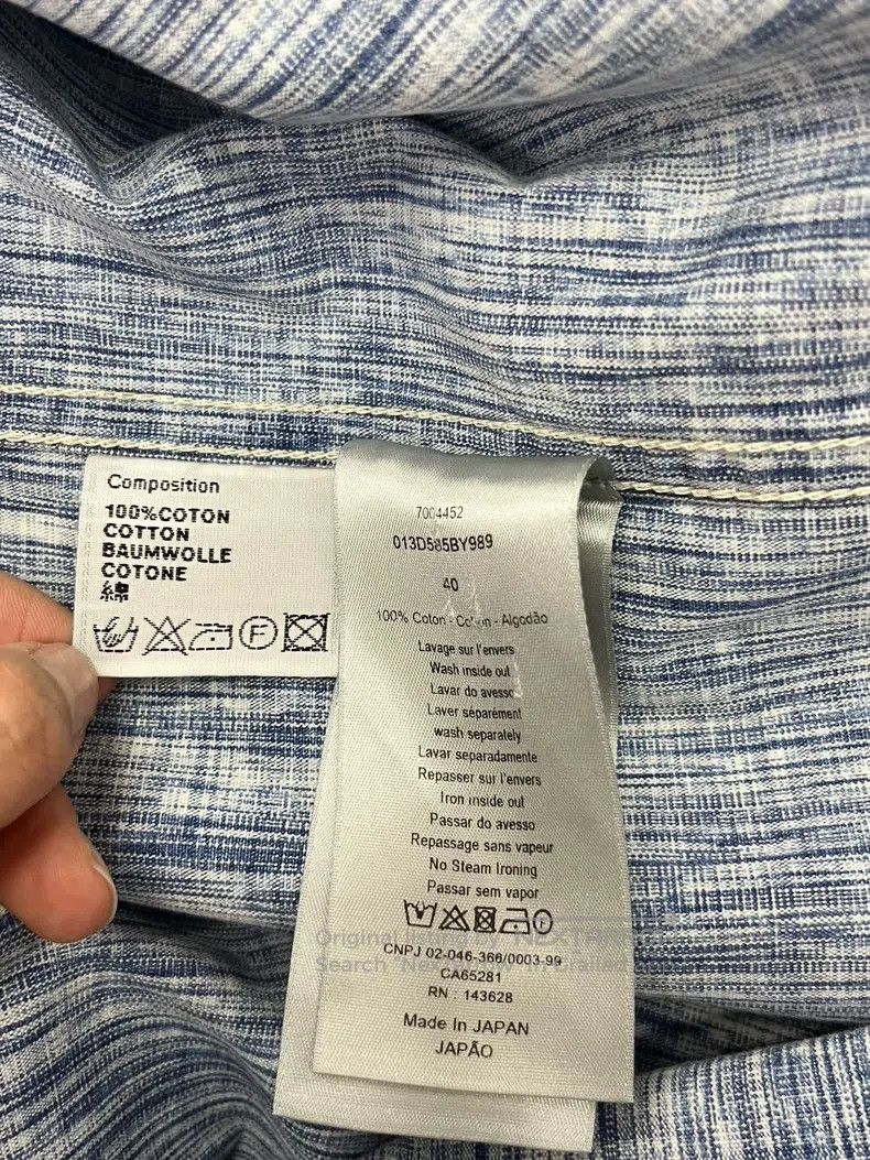 Dior Dior Blue old-fashioned shirt Size US XXS / EU 40 - 5 Thumbnail