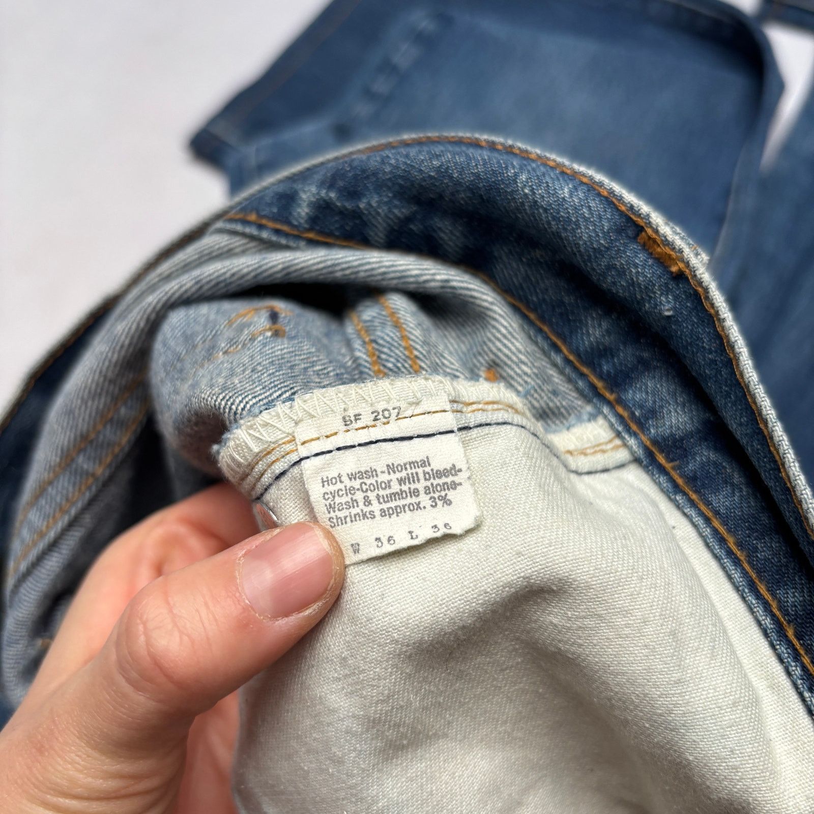Levi's Vintage 70s Levi's 517 0217 Jeans Men's 36x28 Talon Flare Size US 36 / EU 52 - 11 Thumbnail