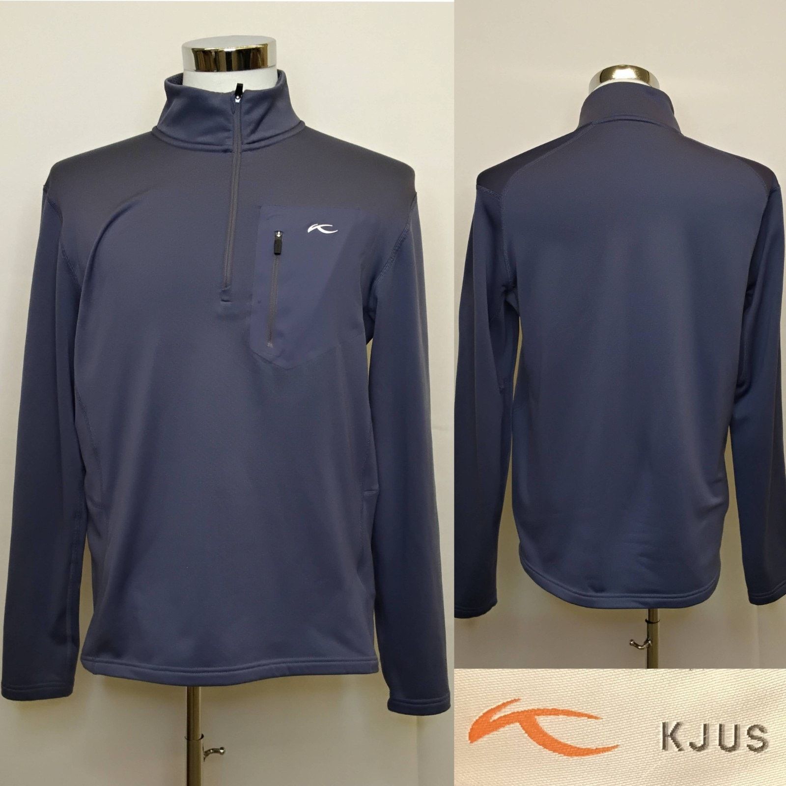 KJUS Kjus 1/4 Zip Pullover Base Layer Men's L Blue Winter Sports Size US L / EU 52-54 / 3 - 1 Thumbnail