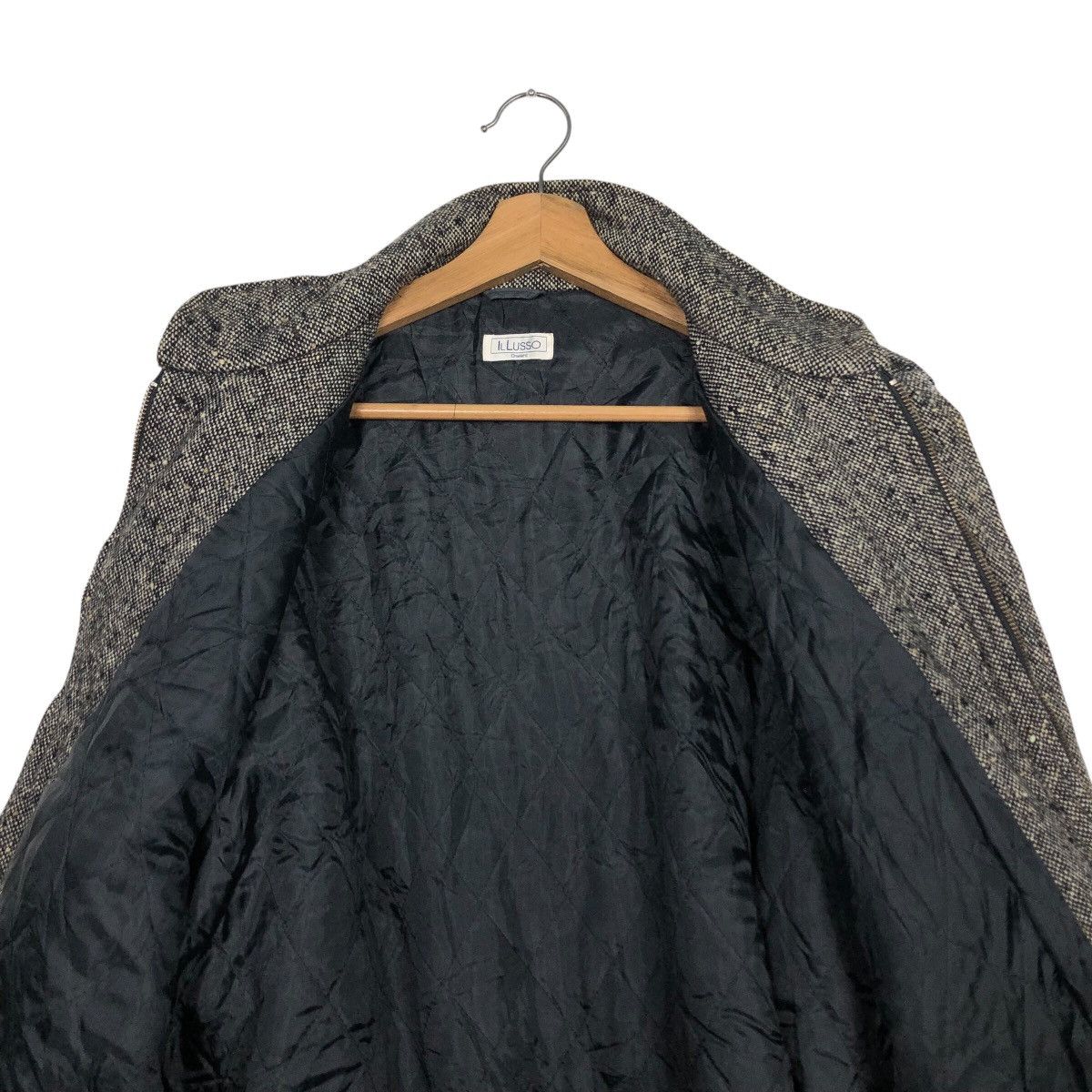 Japanese Brand 📌Vintage Wool Herringbone Bomber Jacket Issey Miyake Size US M / EU 48-50 / 2 - 15 Thumbnail
