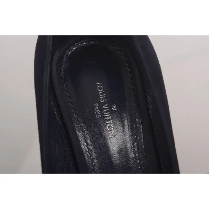 Louis Vuitton Louis Vuitton Black Suede Pointed Heels -2508 Size US 6 / IT 36 - 4 Thumbnail