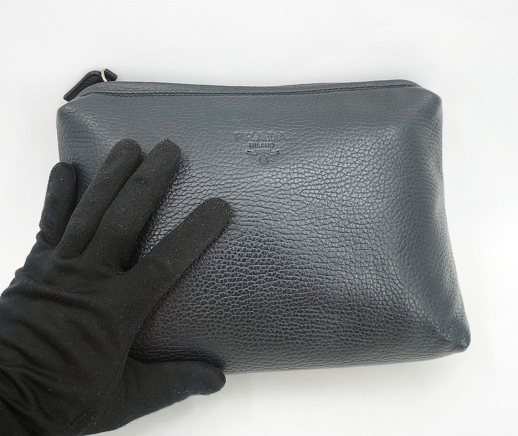 Prada PRADA leather big clutch bag pouch Size ONE SIZE - 5 Thumbnail