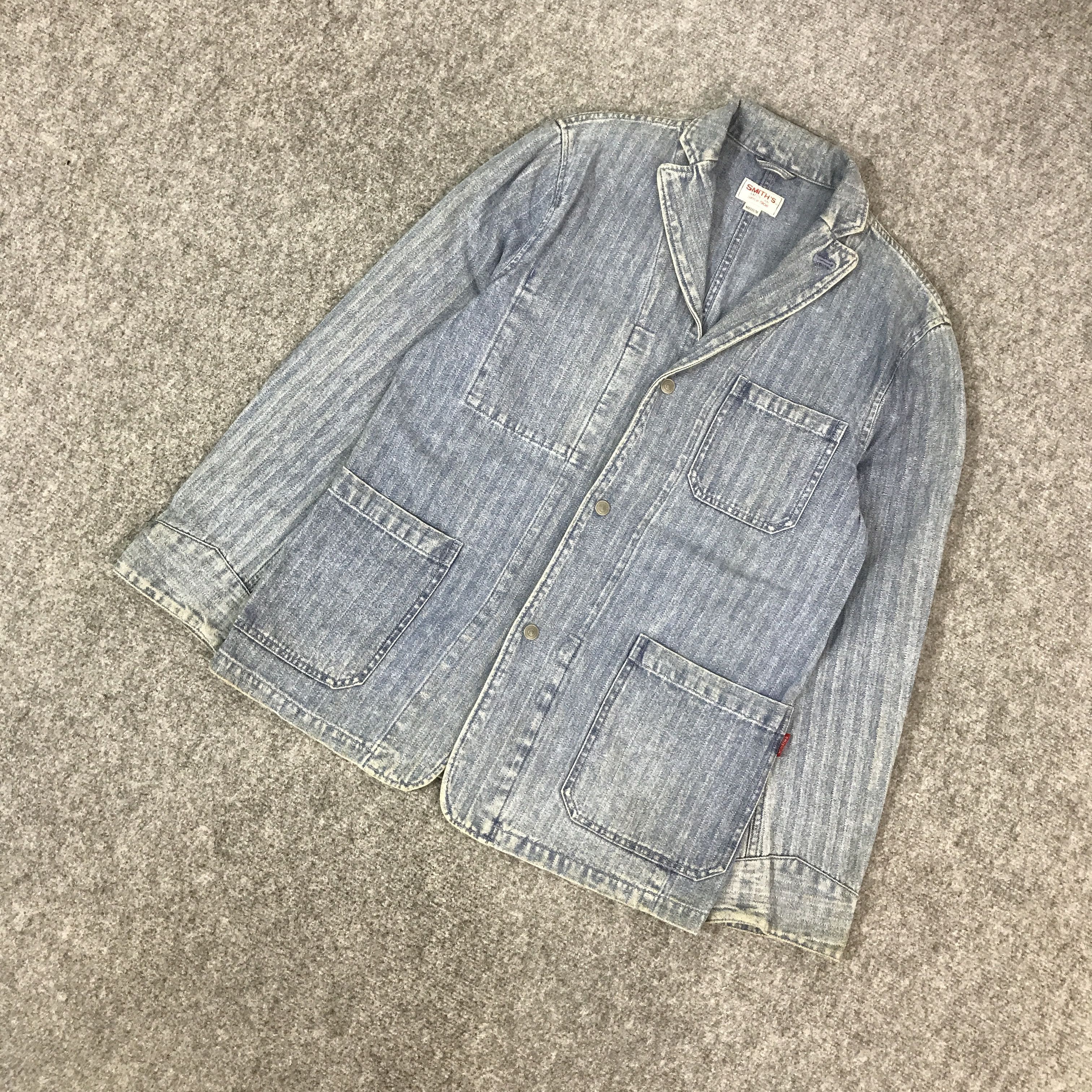 Smith's American SMITHS AMERICAN DENIM BUTTON JACKET Size US M / EU 48-50 / 2 - 5 Thumbnail