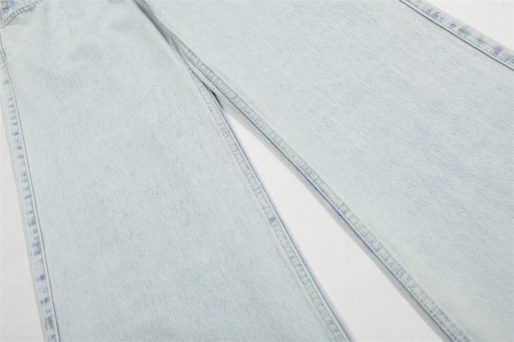 Jean Men's heavy-duty washed straight-leg loose vintage jeans Size US 32 / EU 48 - 4 Thumbnail