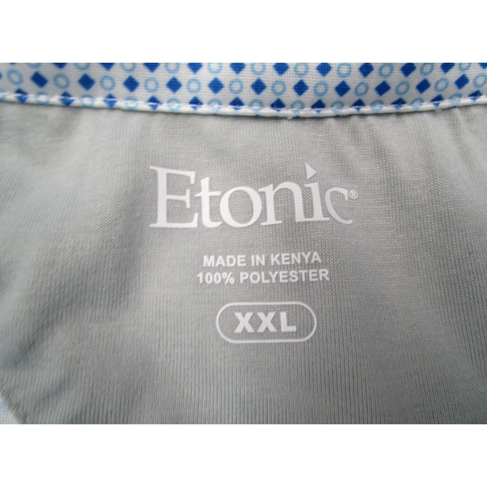 Vintage Etonic Polo 2XL Blue Golf Casual Performance Shirt Mens Size US XXL / EU 58 / 5 - 3 Thumbnail