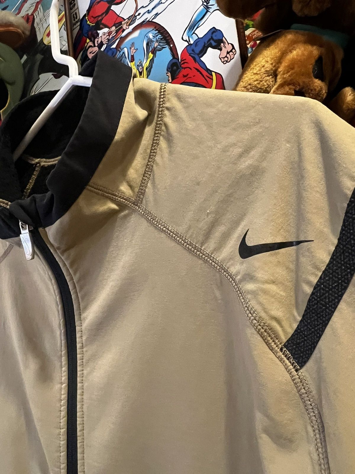 Nike × Vintage VTG Nike Tan Sphere Jacket Size US XXL / EU 58 / 5 - 3 Thumbnail