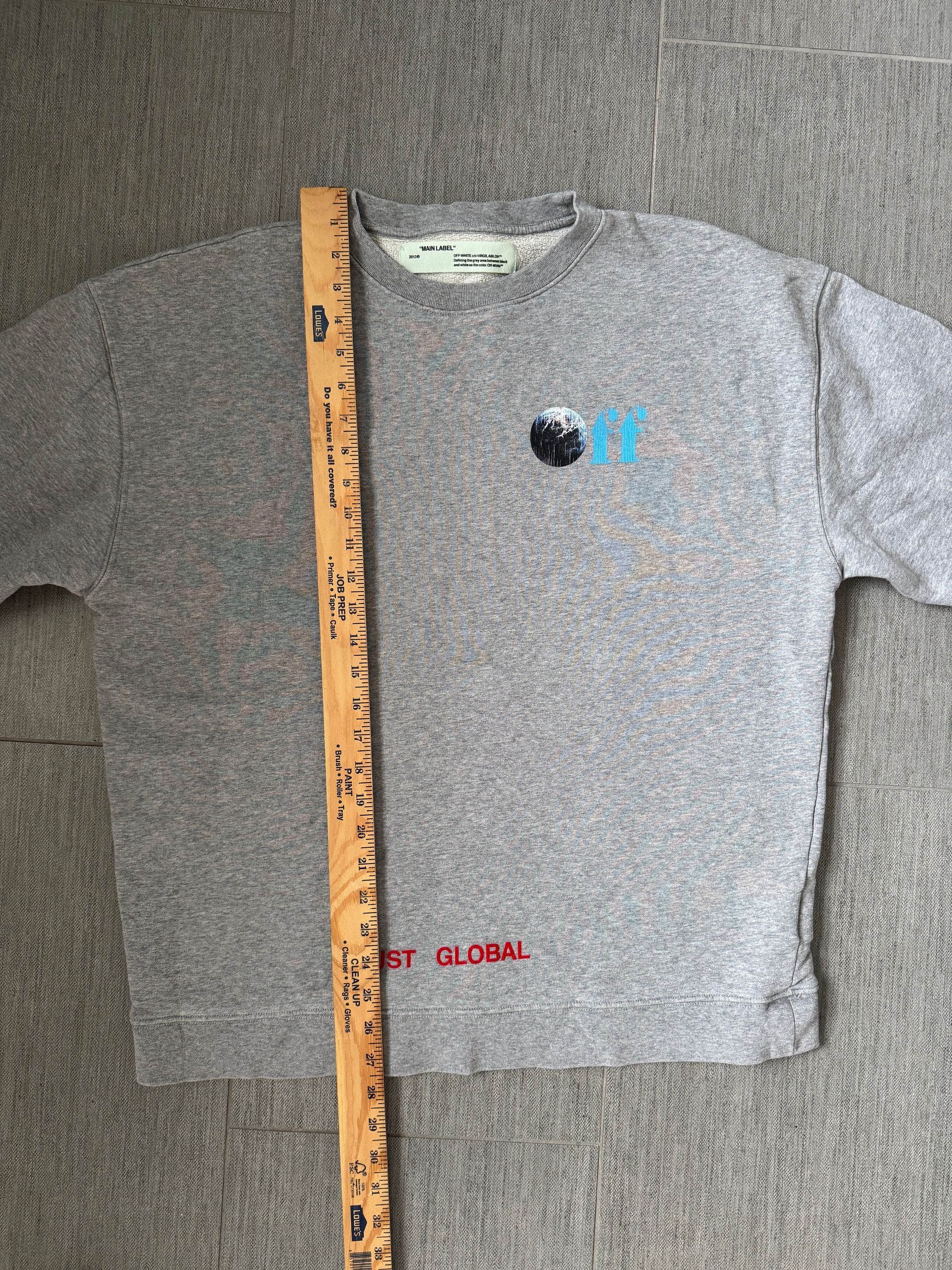 Off-White Men's Off-white Just Global Crewneck Sweatshirt Size US S / EU 44-46 / 1 - 1 Thumbnail
