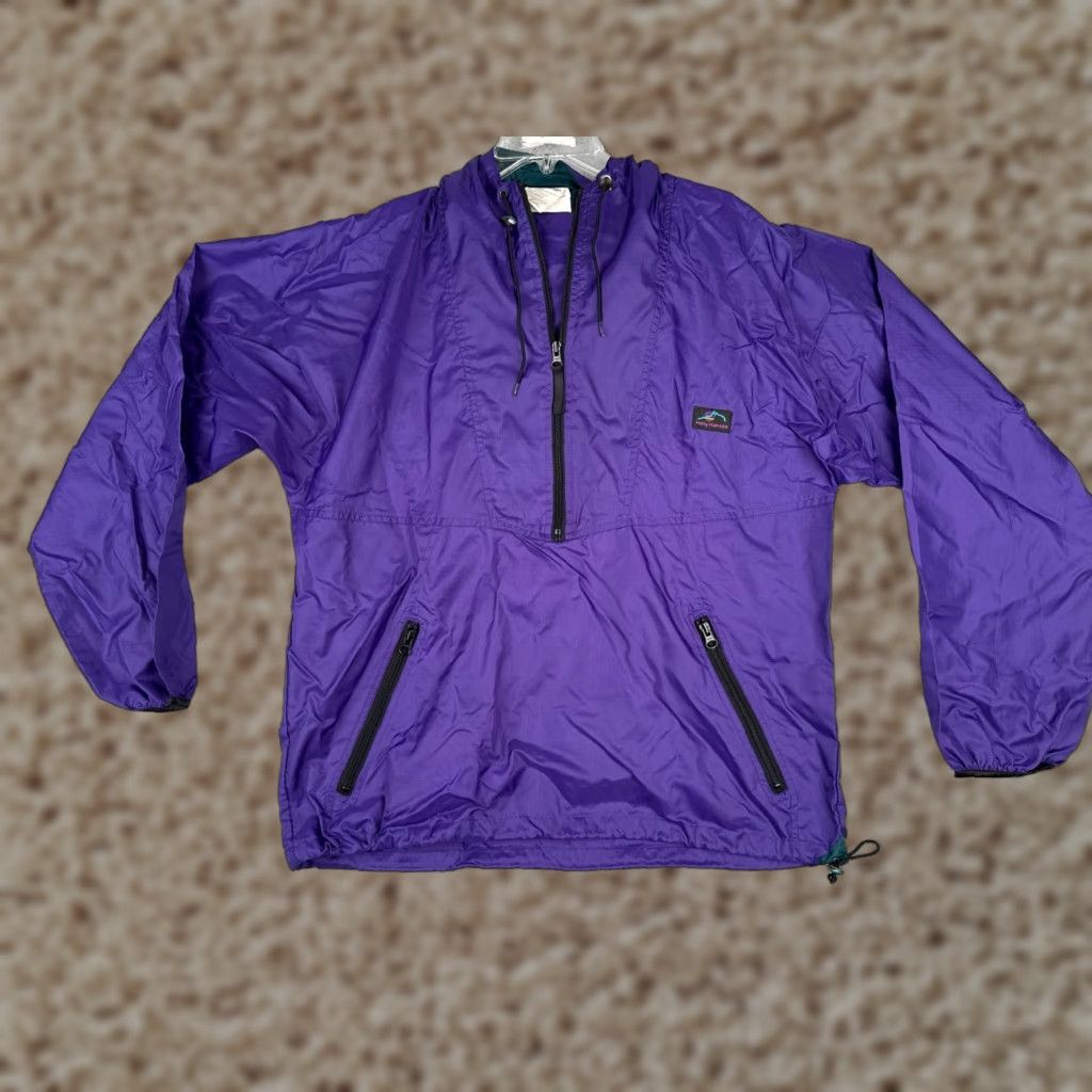 Helly Hansen Helly Hansen Sweater Adult Small Purple Pullover Windbreaker 1/4 Zip Nylon Shell Hood Mens Size US S / EU 44-46 / 1 - 1 Thumbnail