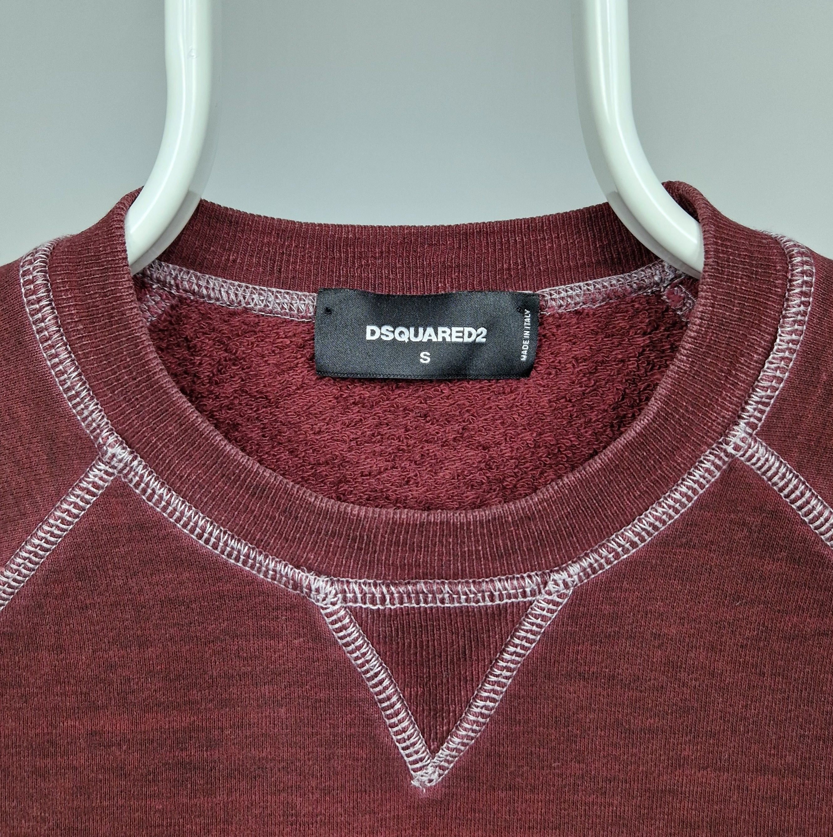 Dsquared2 Dsquared2 Burgundy "The Caten Peak" Printed Sweatshirt Size US S / EU 44-46 / 1 - 3 Thumbnail