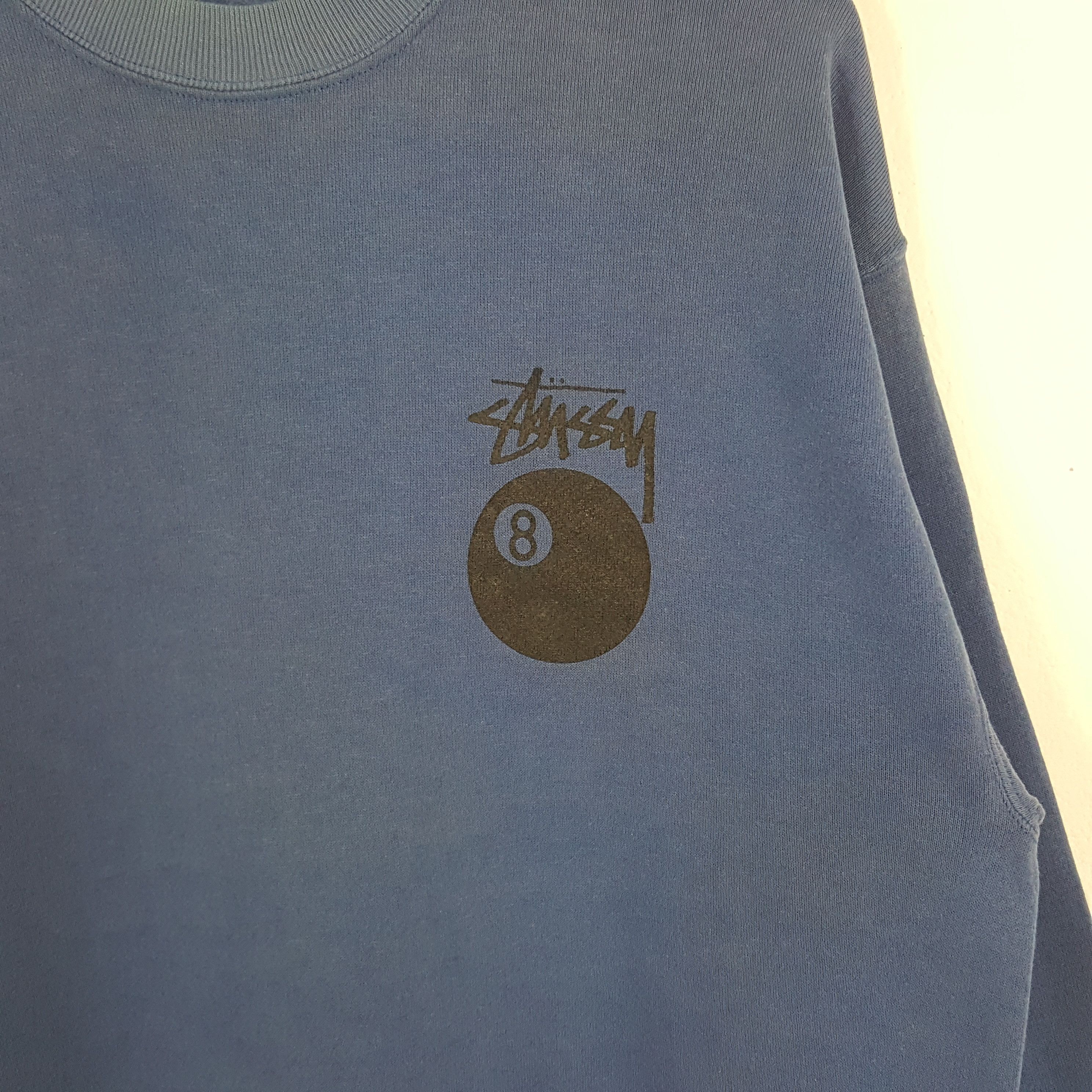 Stussy × Vintage Vintage Stussy 8 Ball American Street Style Sweatshirt Size US M / EU 48-50 / 2 - 4 Thumbnail