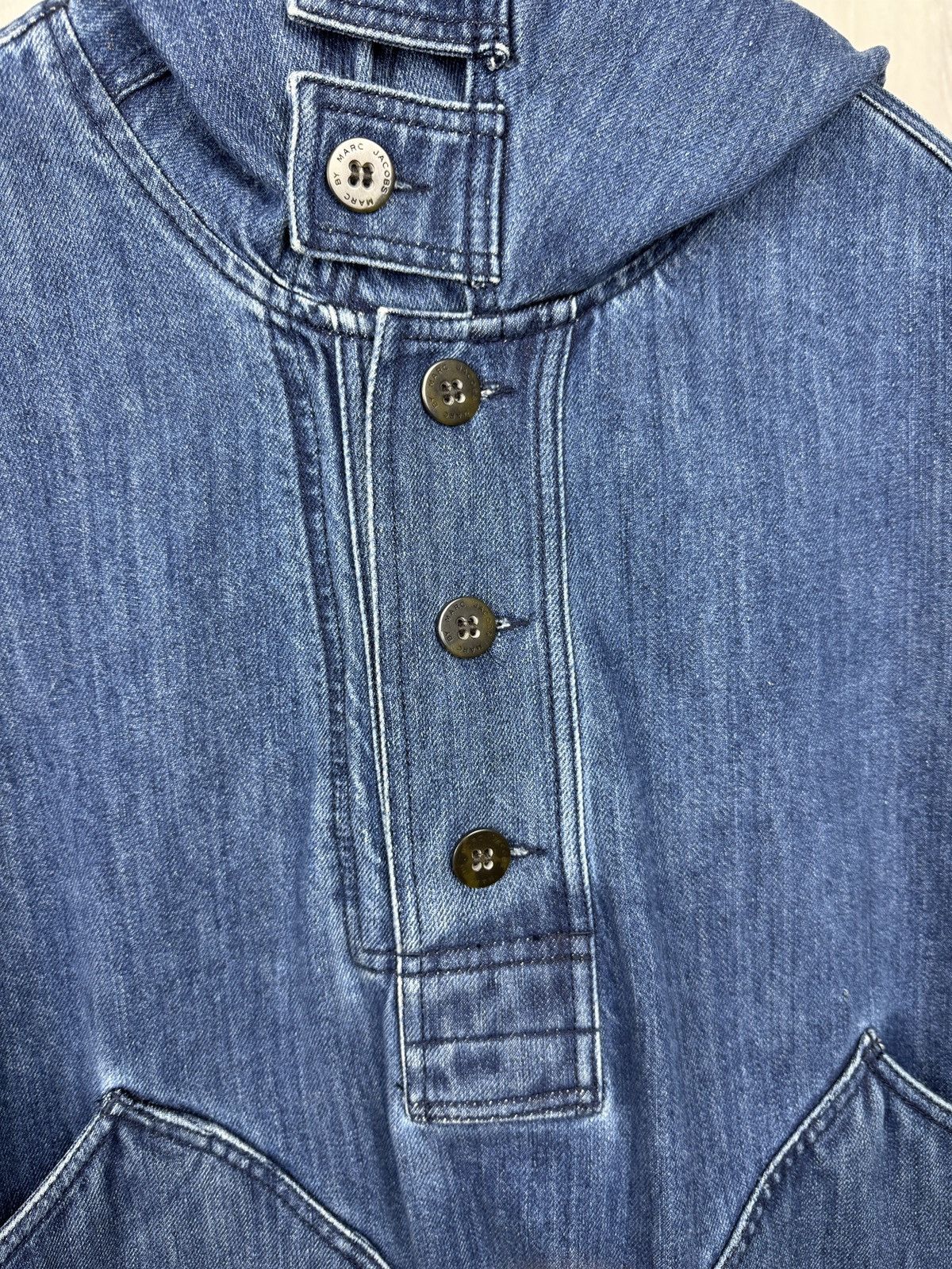 Marc by Marc Jacobs MARC BY MARC JACOBS 4-Pocket Denim Hooded Jacket 40s US Navy Size US M / EU 48-50 / 2 - 8 Thumbnail