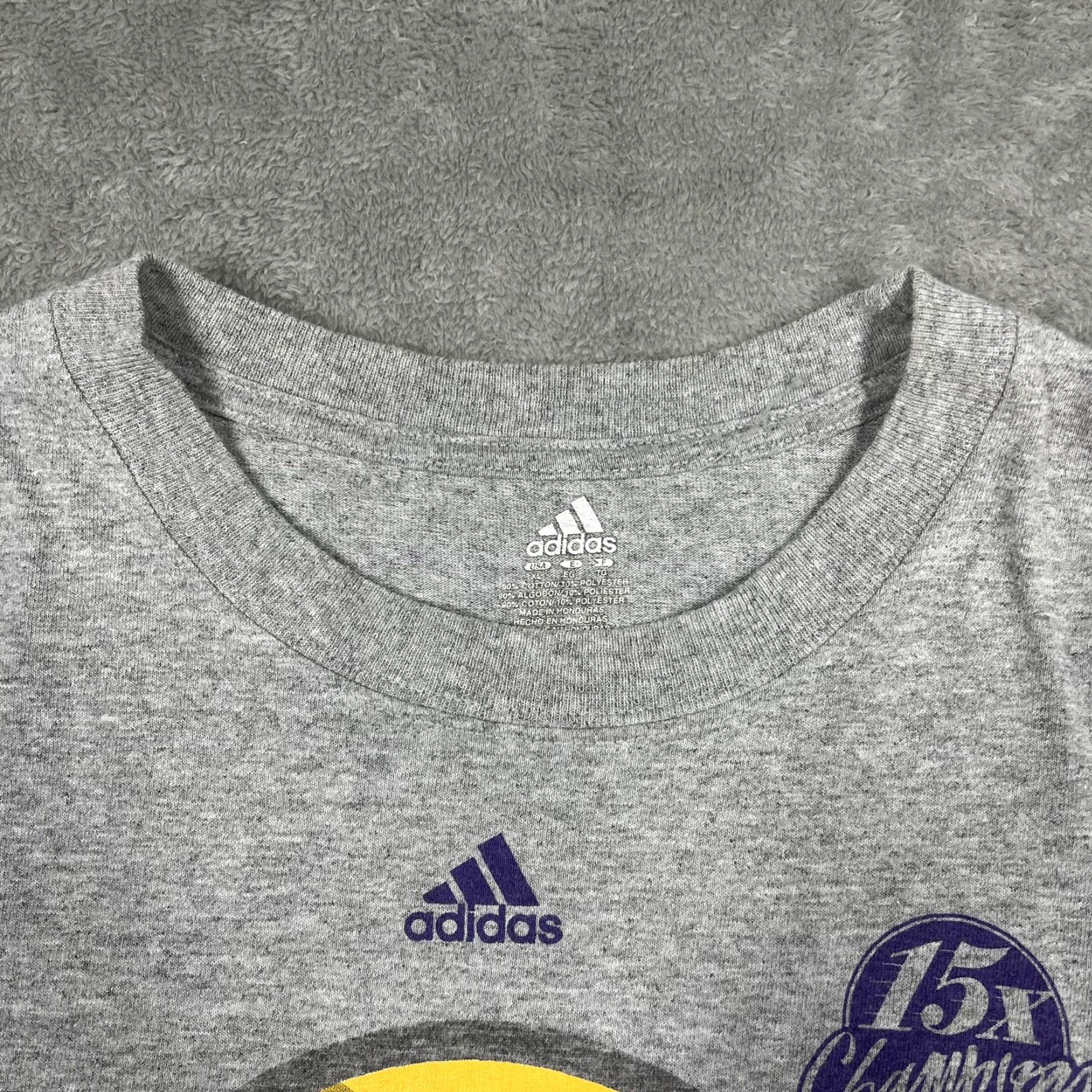 Adidas Los Angeles Lakers 2009 NBA Finals Champions Mens XL T-Shirt Locker Room Edition Size US XL / EU 56 / 4 - 6 Thumbnail