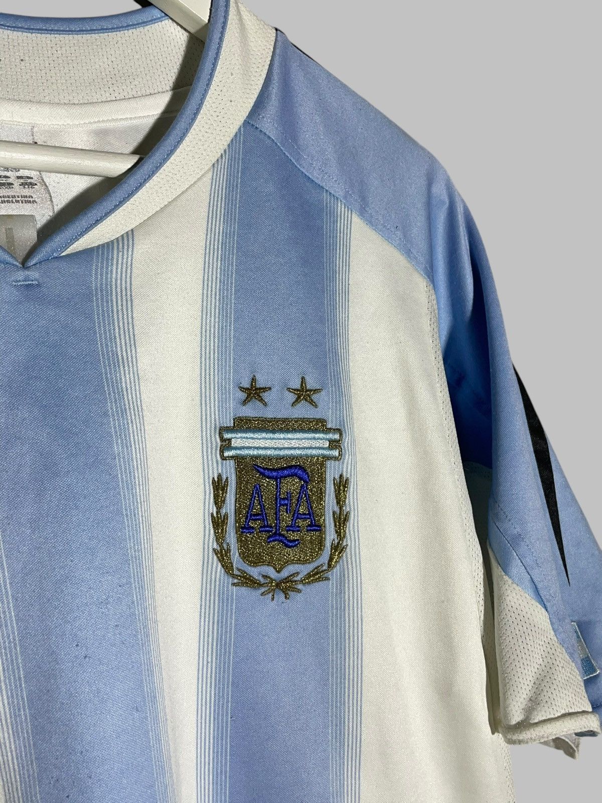 Adidas × Vintage National Team Argentina Adidas 2004 Home Vintage Jersey Size US L / EU 52-54 / 3 - 3 Thumbnail