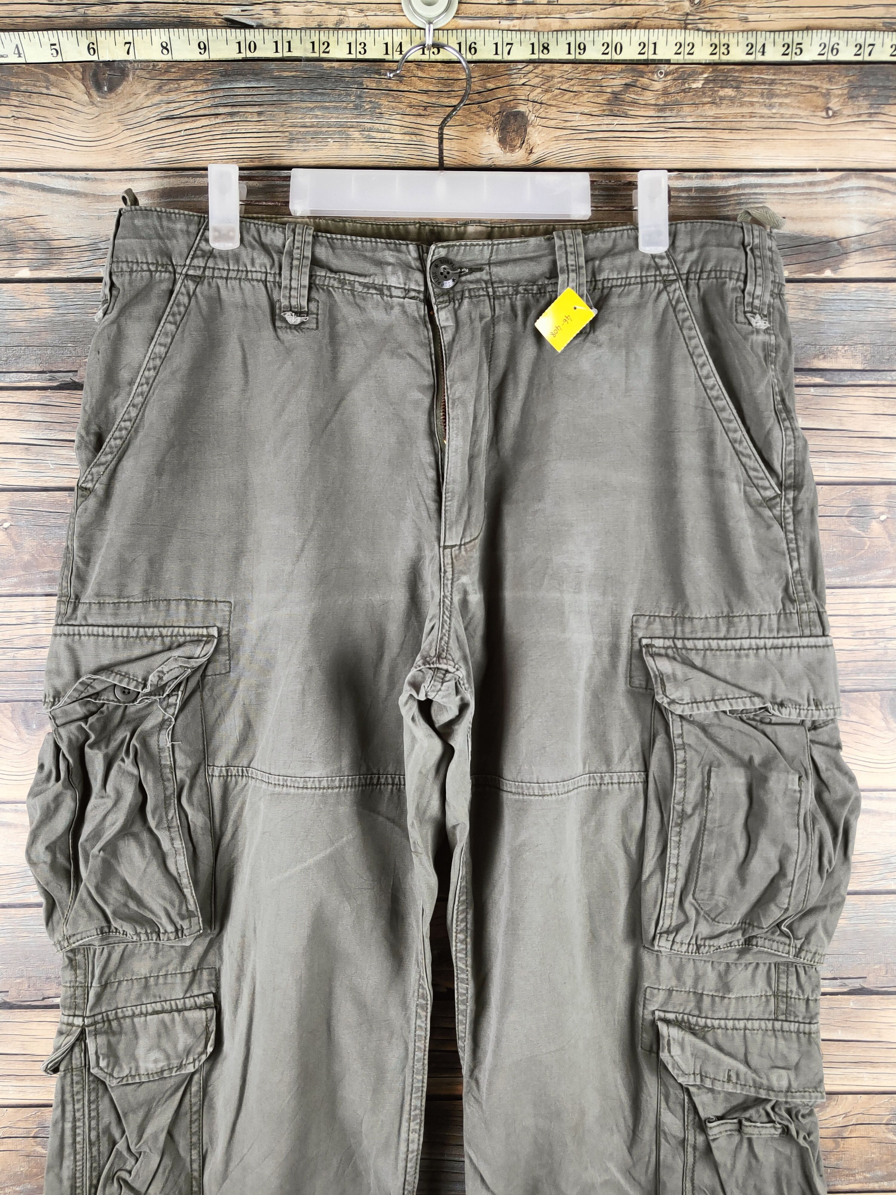 Generic Surplus DL Surplus Army Green Multipocket Cargo Pants #46-408 Size US 35 - 2 Thumbnail