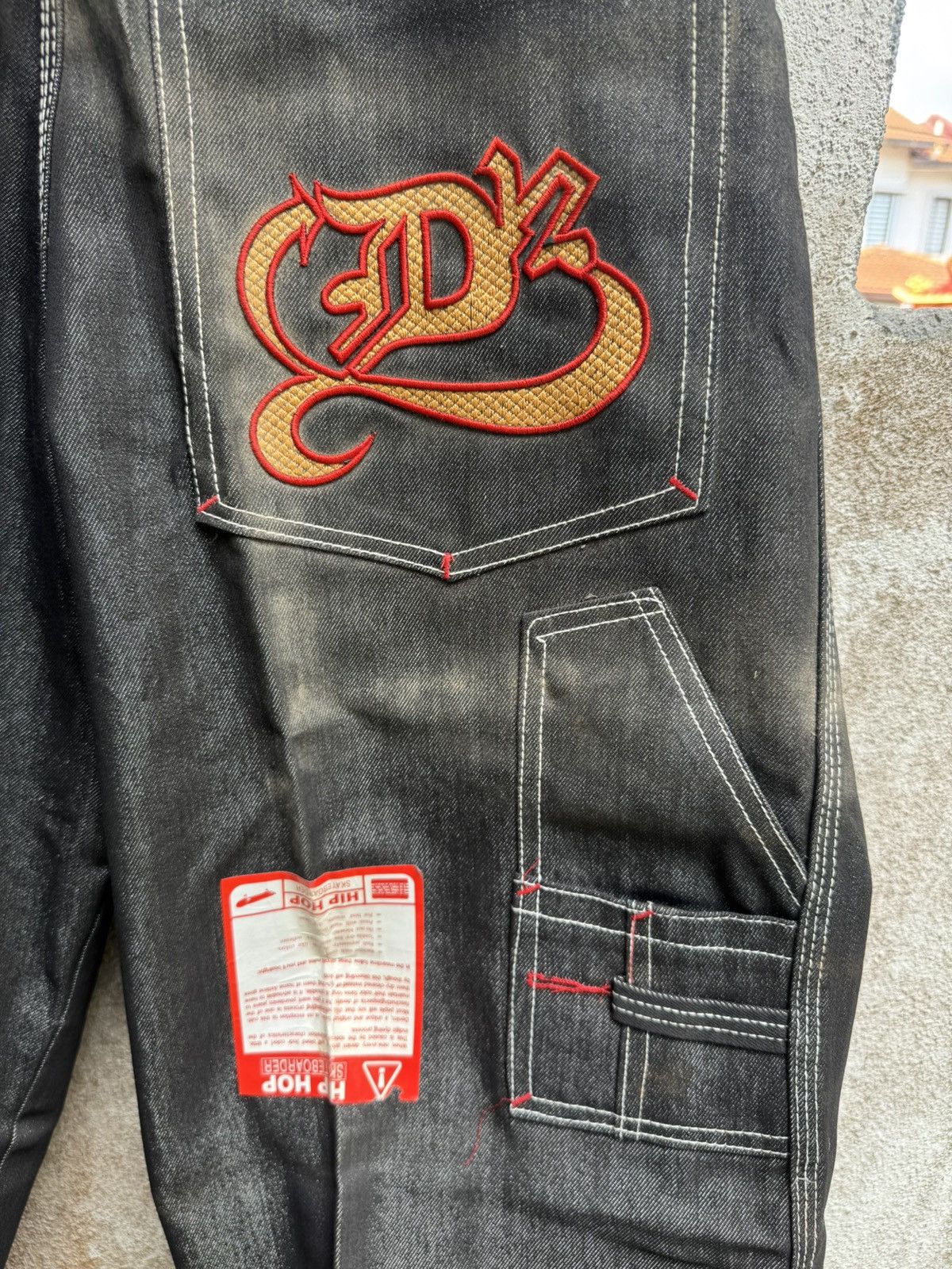 Rap Tees × Vintage VERY RARE🔥Vintage 90s DIRTY DOZEN HIPHOP BAGGY PANTS BOSS02 Size US 36 / EU 52 - 9 Thumbnail