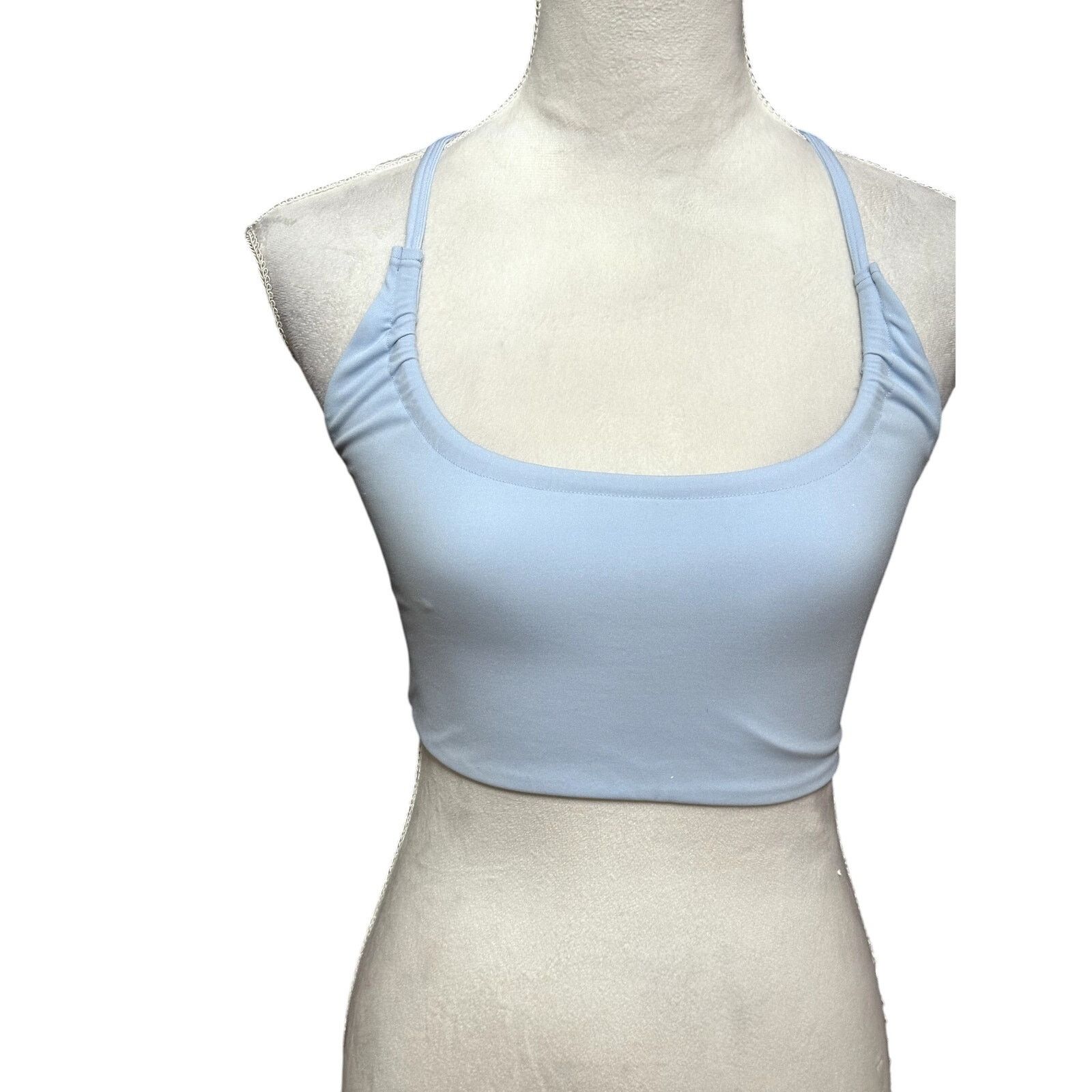 Free People Free People Crop Top 4 Ways Styling Racerback Light Blue S Size S / US 4 / IT 40 - 3 Thumbnail