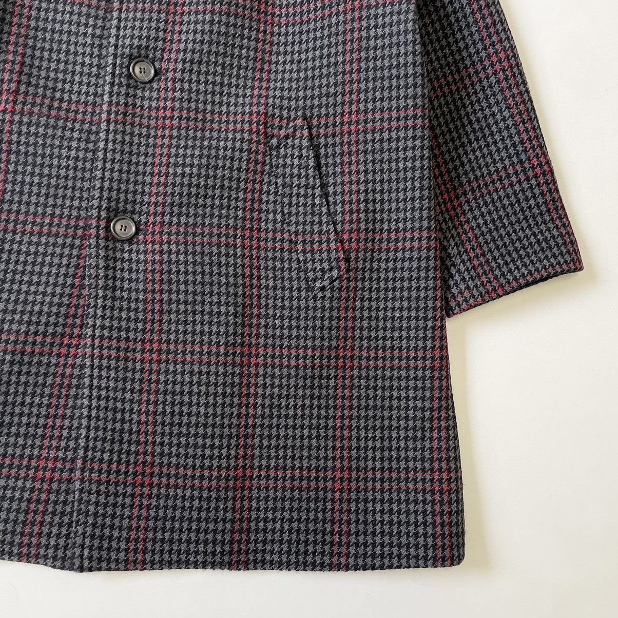 Prada Mid 2000s Check Wool Overcoat Size US XL / EU 56 / 4 - 7 Thumbnail