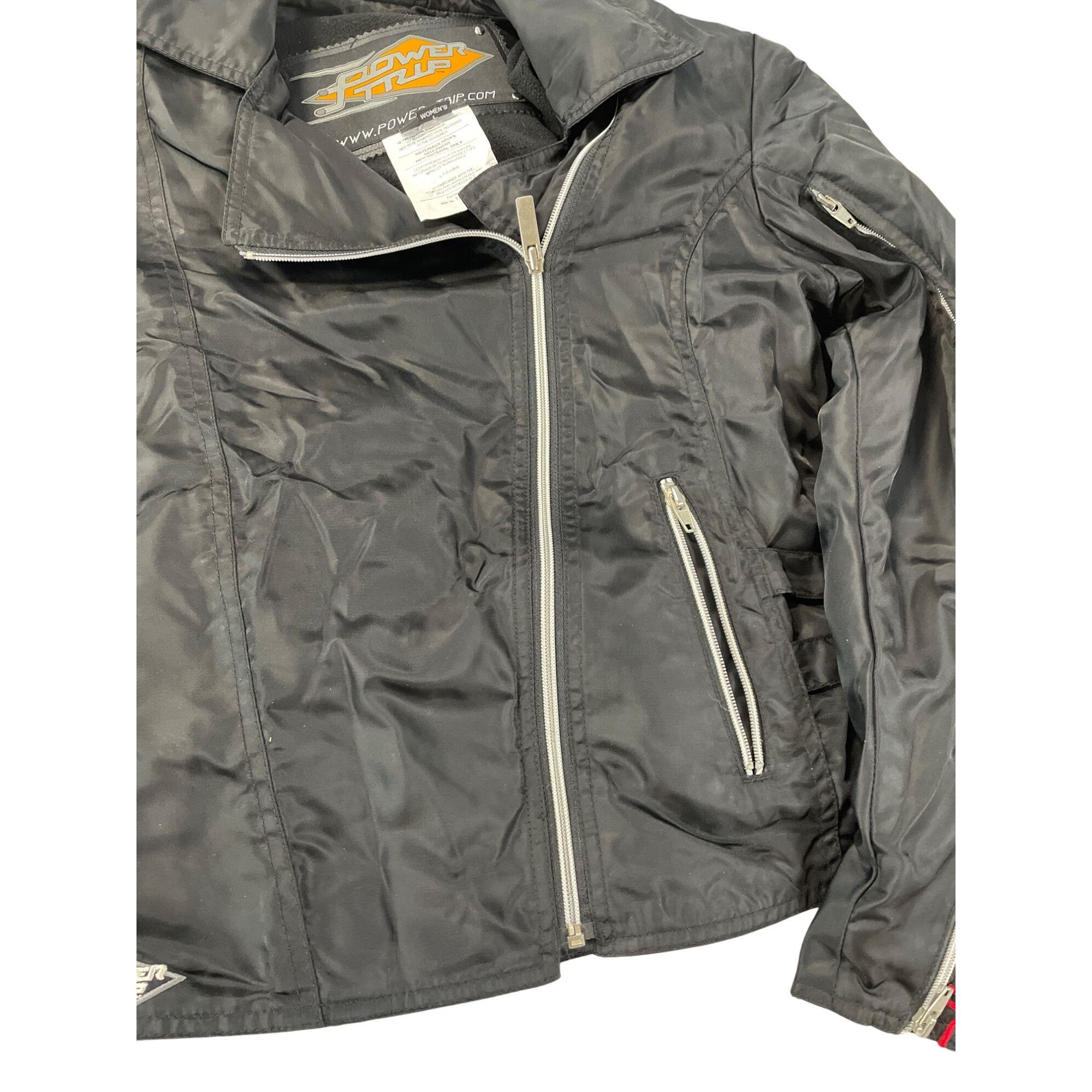 Power Trip Orange County Choppers Womens Black Nylon Motorcy