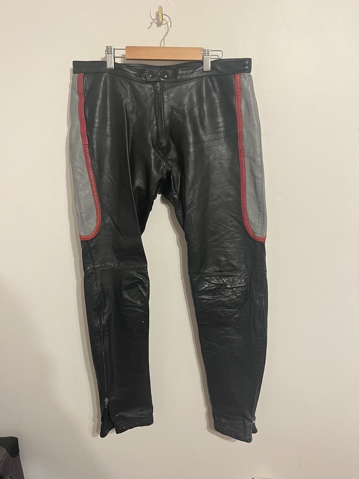Genuine Leather “Place Beyond The Pines” lookalike Leather Moto Pants 🔥🔥🔥 Size US 34 / EU 50 - 2 Thumbnail