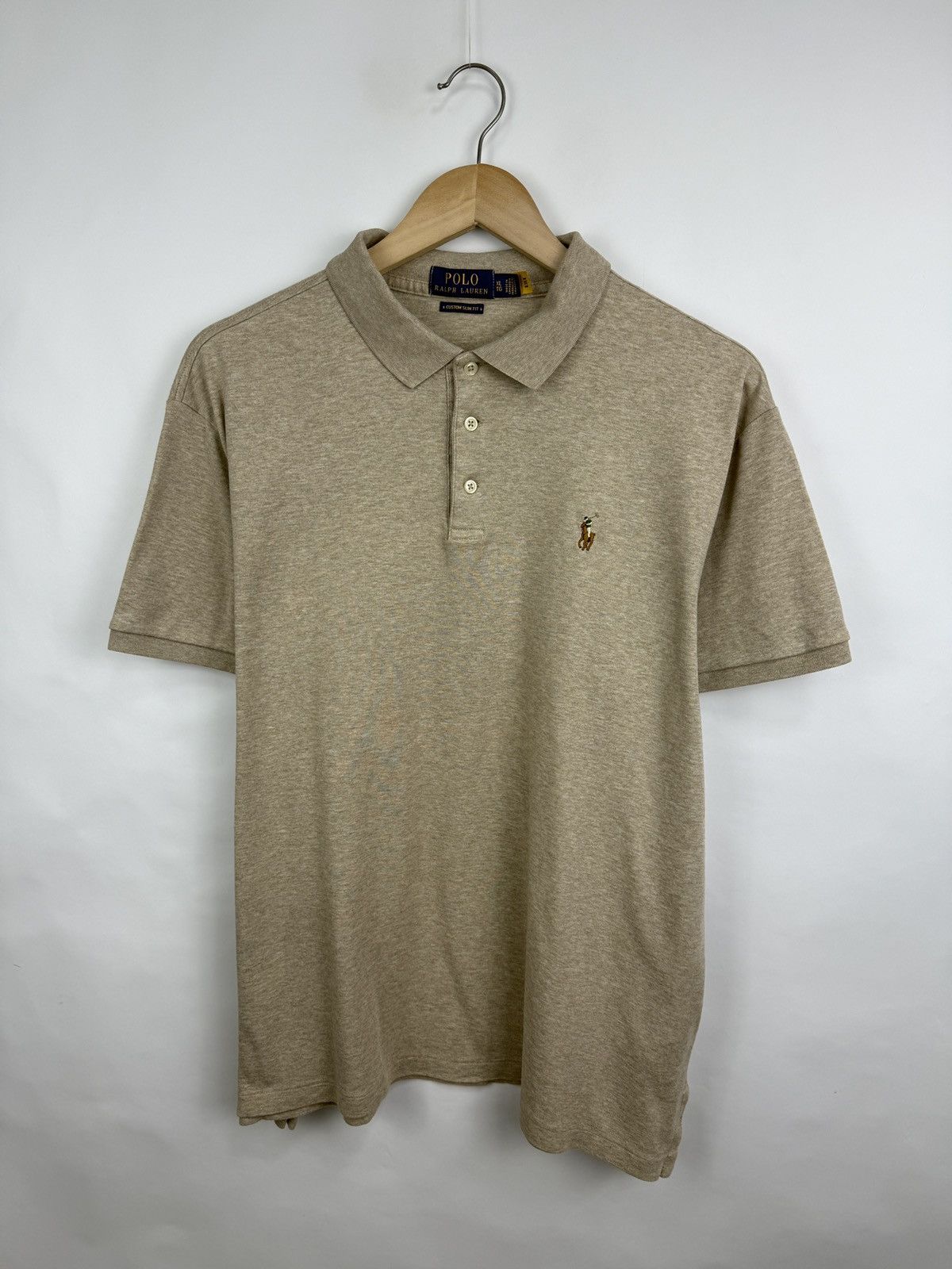 Polo Ralph Lauren 🇺🇸 Polo Ralph Lauren Custom Slim Fit Polo T-Shirt Rare Retro Size US XL / EU 56 / 4 - 5 Thumbnail