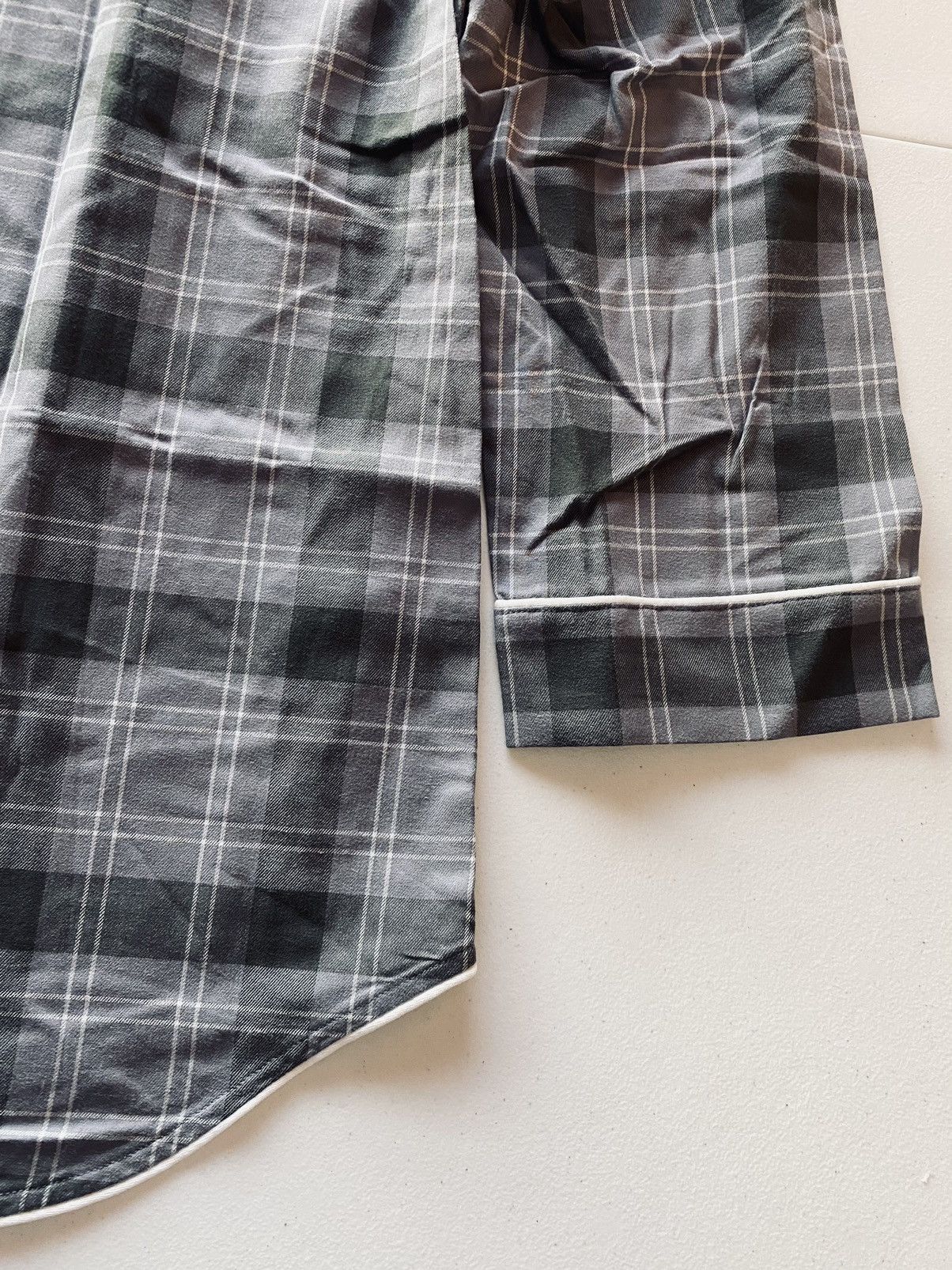 Thom Browne Thom Browne grey/lt grey flannel windowpane check top 2 NWT Size US M / EU 48-50 / 2 - 16 Thumbnail