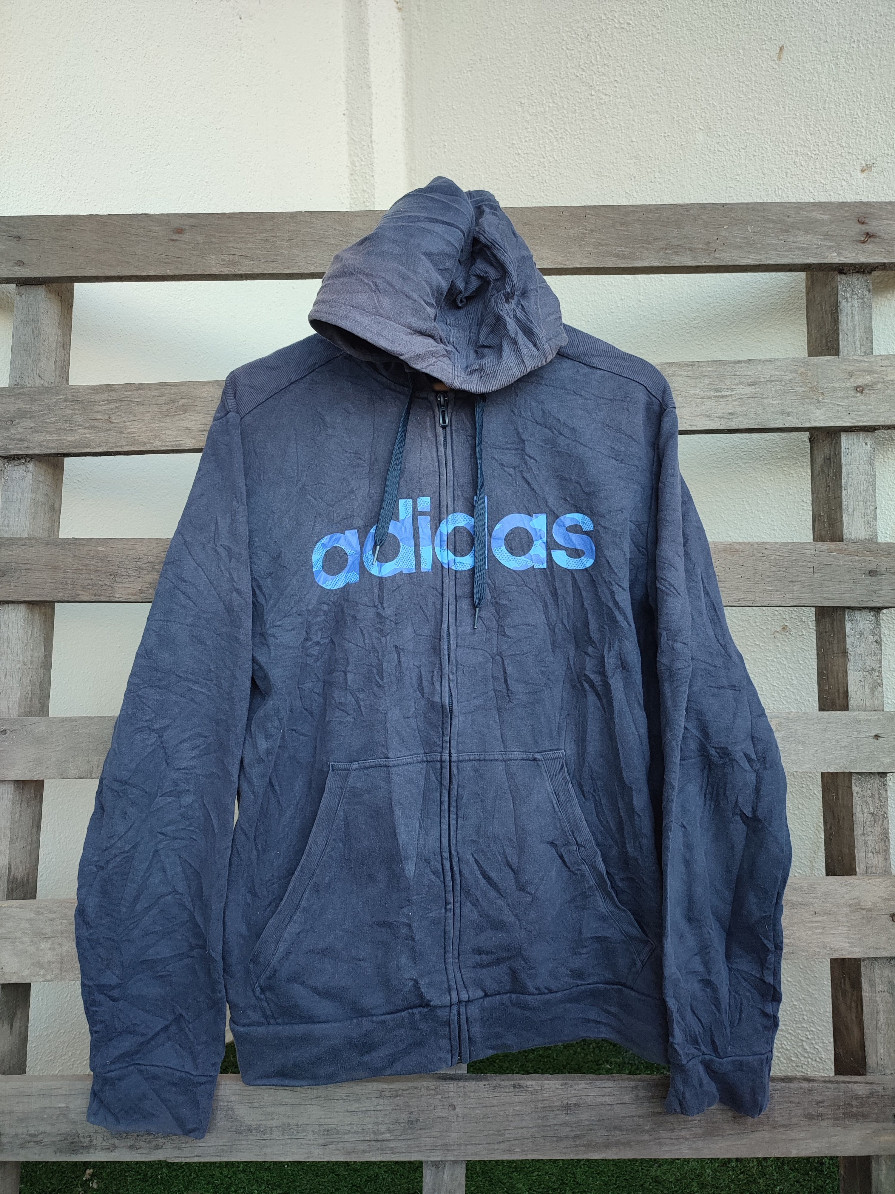 Y2K Sun Faded Adidas Zip Up Hoodies