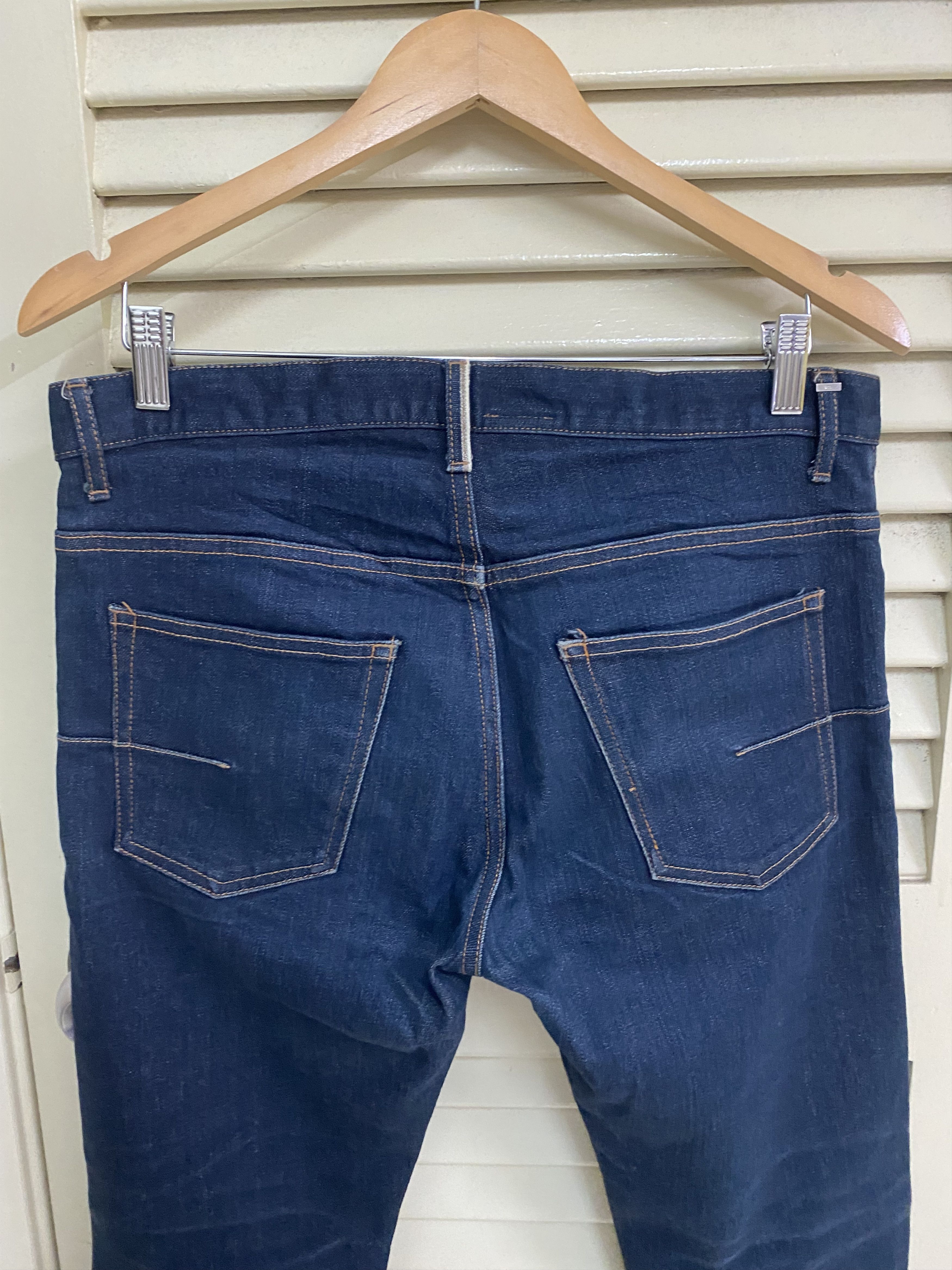 Dior 05 Hedi Slimane Dior Homme Raw Indigo Silver Selvedge Denim Size US 32 / EU 48 - 10 Thumbnail
