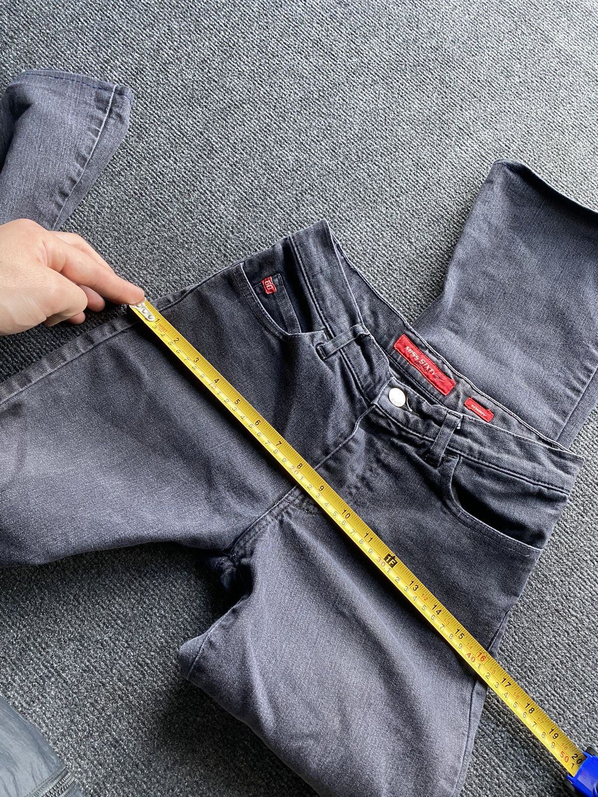 Miss Sixty 🔥Miss Sixty Bootcut Gray 25 Jeans gothic emo alt rare Size 25" / US 0 / IT 36 - 17 Thumbnail