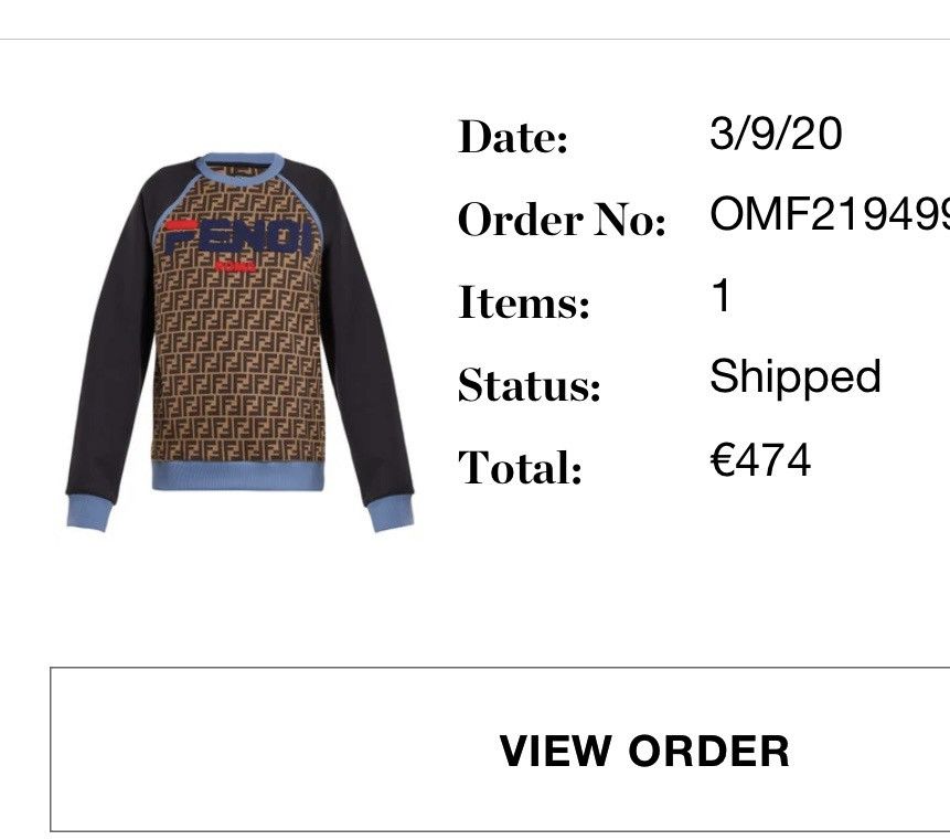 Fendi Fendi Logo Sweatshirt Size US XS / EU 42 / 0 - 4 Thumbnail