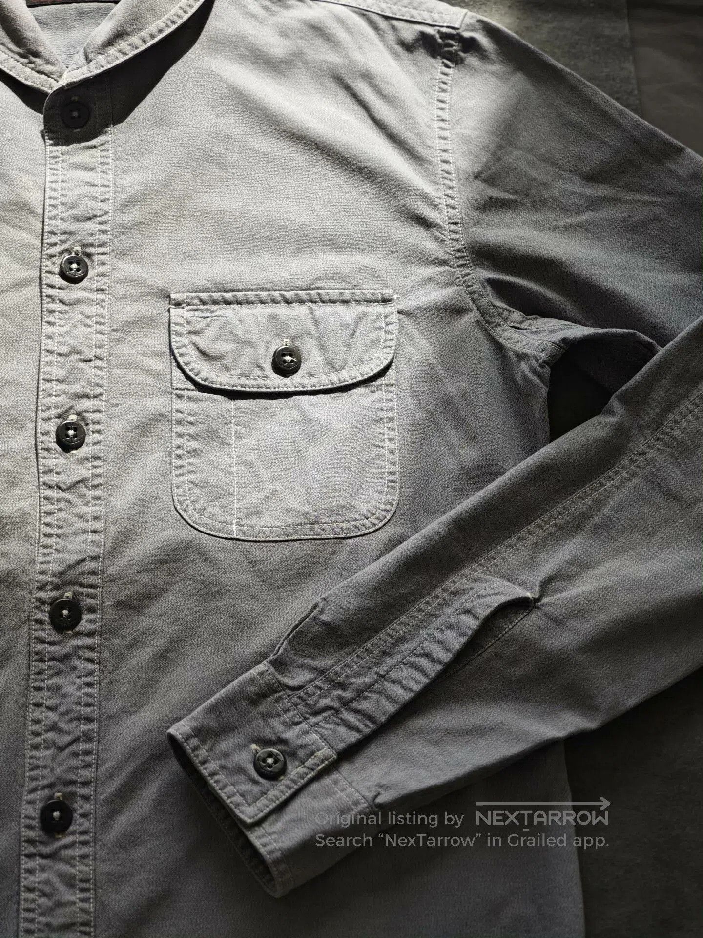 RRL Ralph Lauren RRL Double RL Gray Work Shirt. Size US S / EU 44-46 / 1 - 8 Thumbnail
