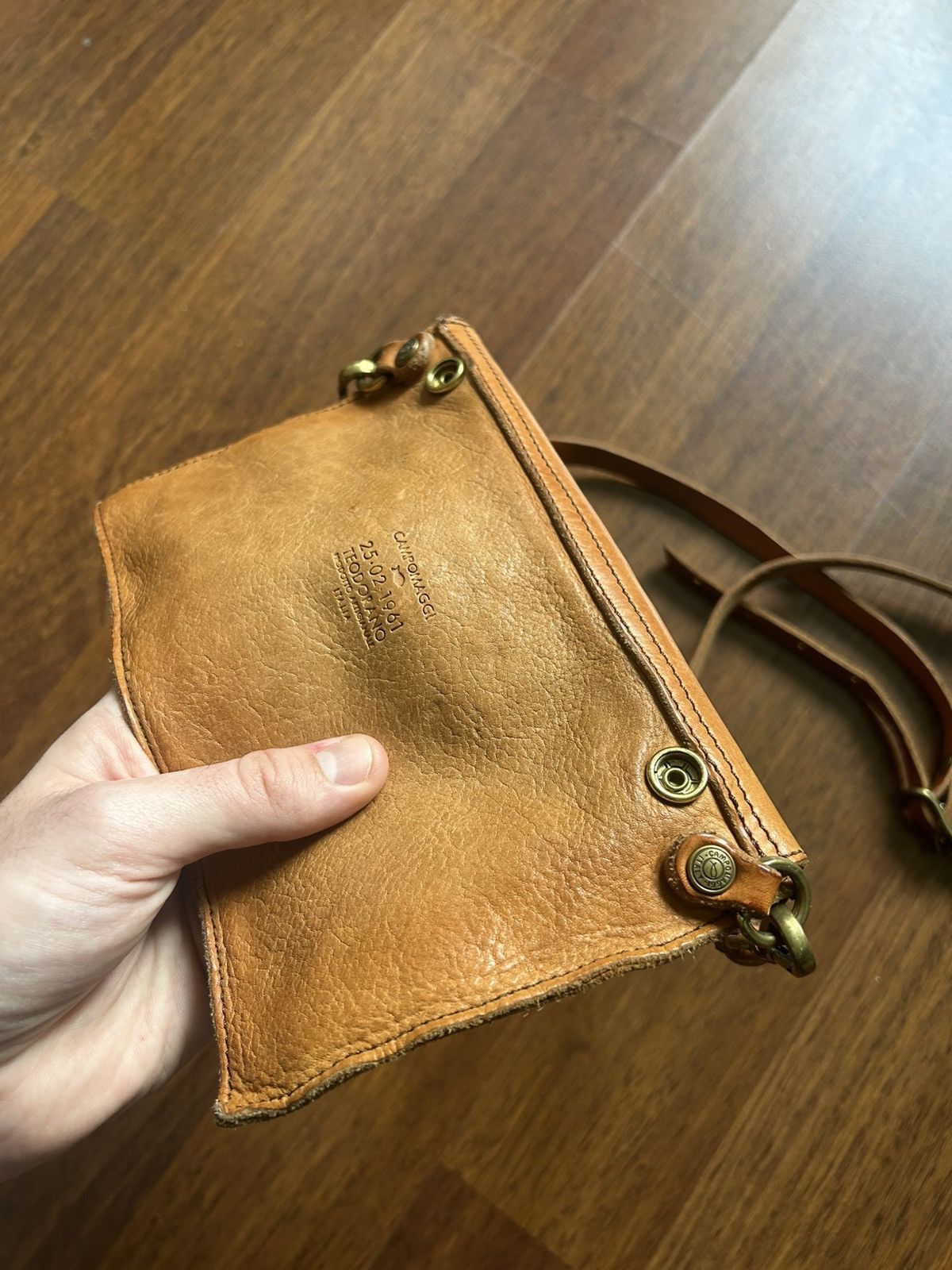 Campomaggi Vintage Campomaggi Leather Mini Bags Unisex Solid Style OS Size ONE SIZE - 6 Thumbnail