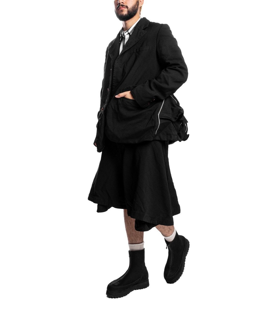 Comme des Garcons Homme Plus Comme des Garçons HOMME PLUS Zipper Blazer Jacket Size US XS / EU 42 / 0 - 10 Thumbnail