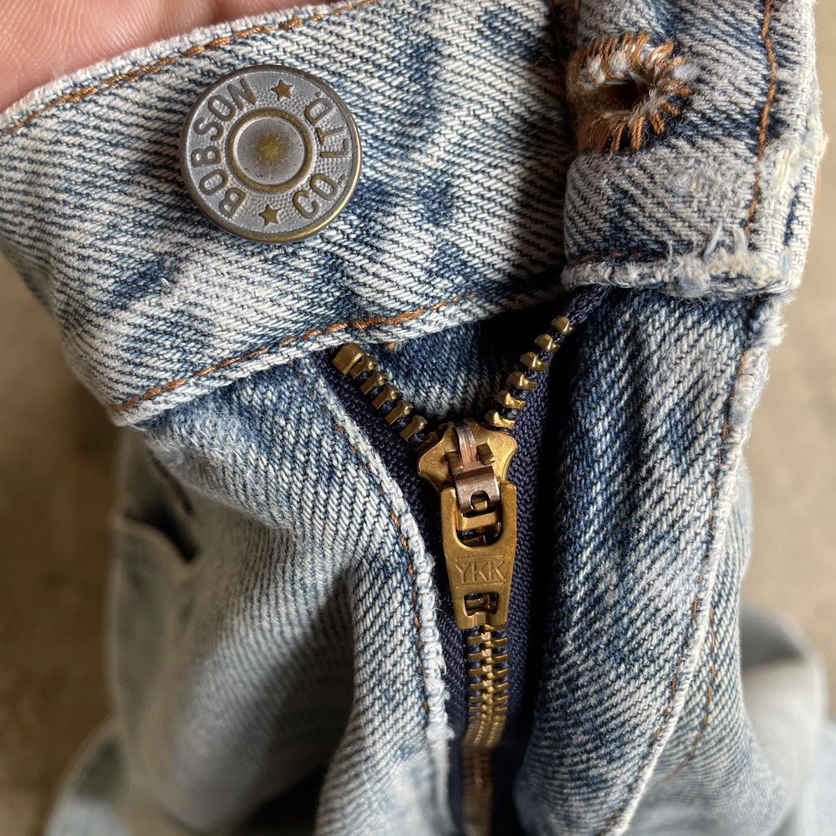 Vintage 🔥Vintage Bobson Ladys Stoned Washed Relaxed Denim Jeans Size 27" / US 4 / IT 40 - 13 Thumbnail