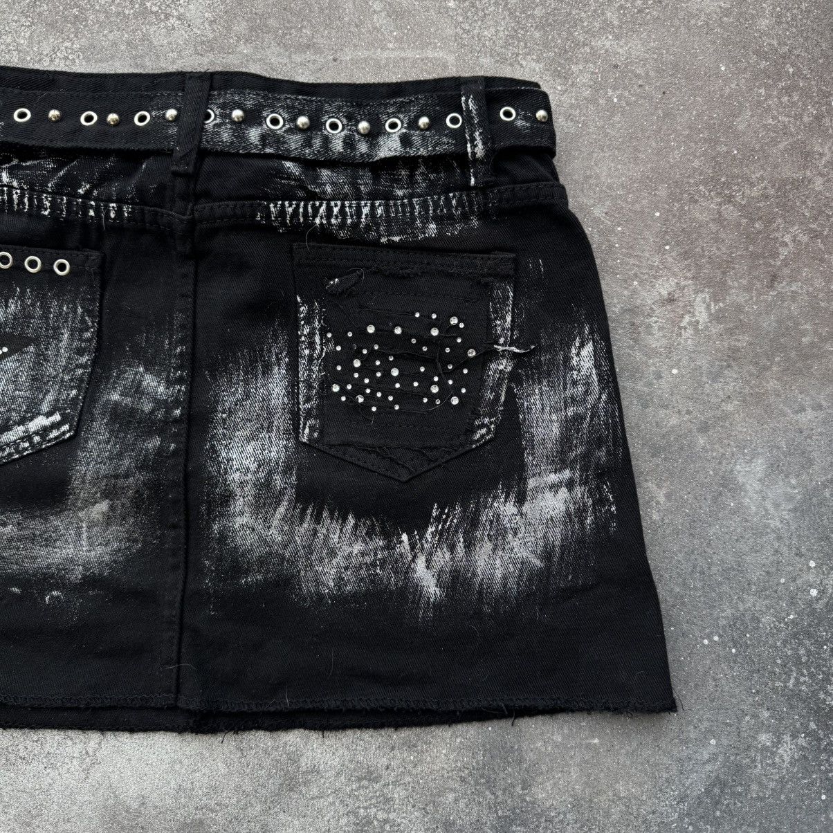 Hysteric Glamour Amazing Vintage Y2K Gothic Cotton Mini Skirt Size 28" / US 6 / IT 42 - 10 Thumbnail