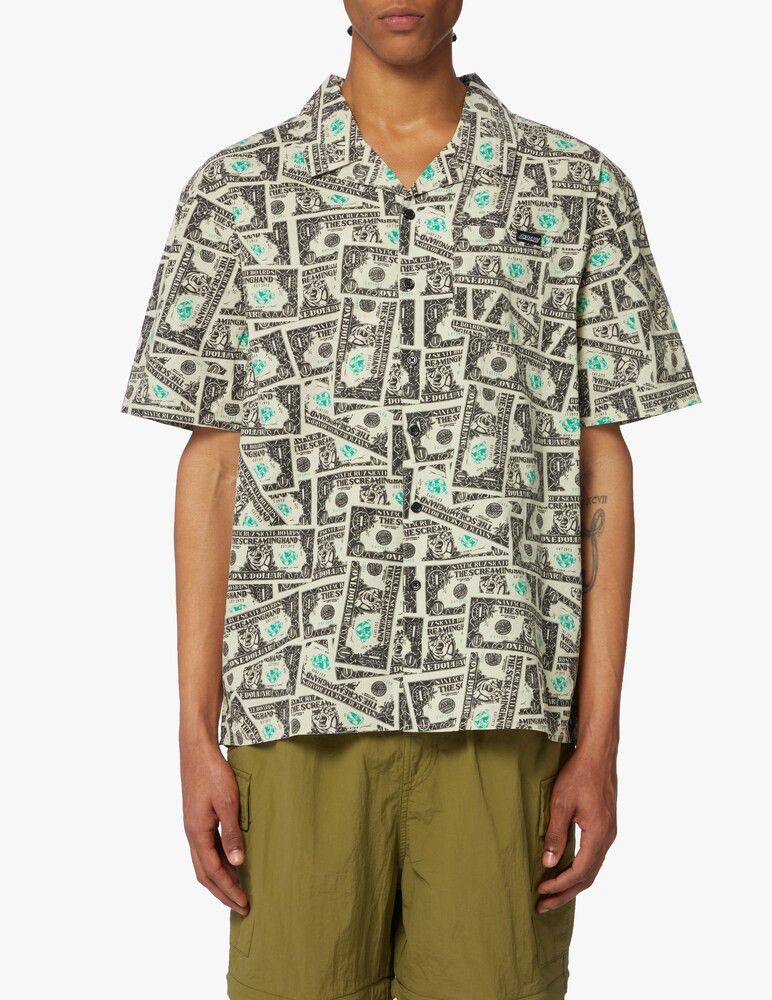 Santa Cruz Skateboards Santa Cruz Mako Dollar Screaming Hand Short Sleeve Shirt Size US L / EU 52-54 / 3 - 1 Thumbnail
