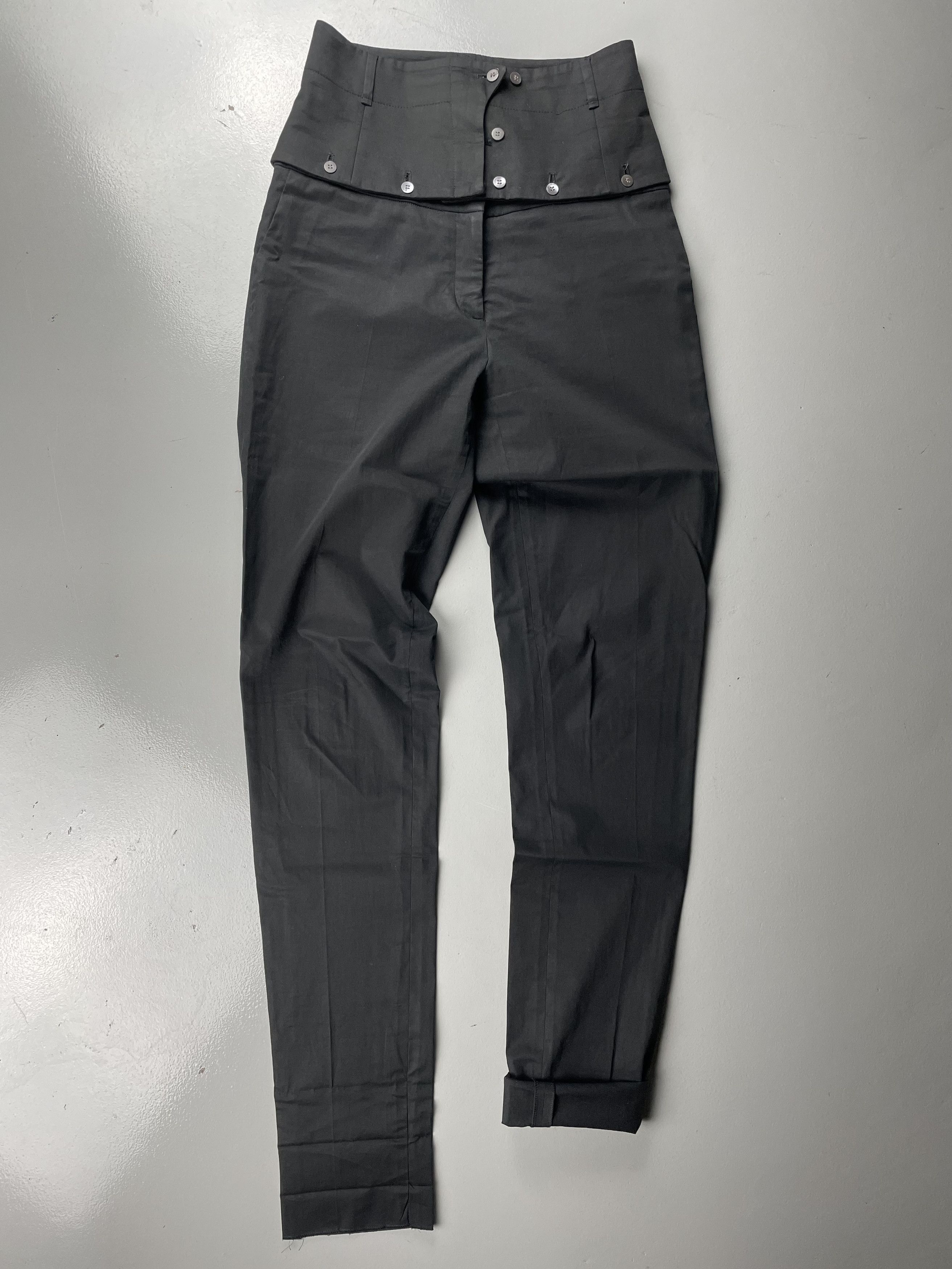 パンツ Hussein Chalayan two belted pants Hussein Chalayan Chalayan layered pants | Grailed