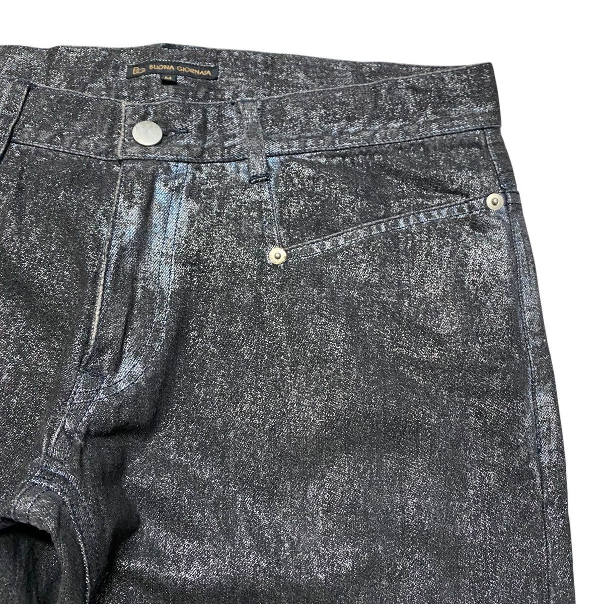 Japanese Brand Buona Giornata ice waxed Denim Jeans Size US 31 - 5 Thumbnail