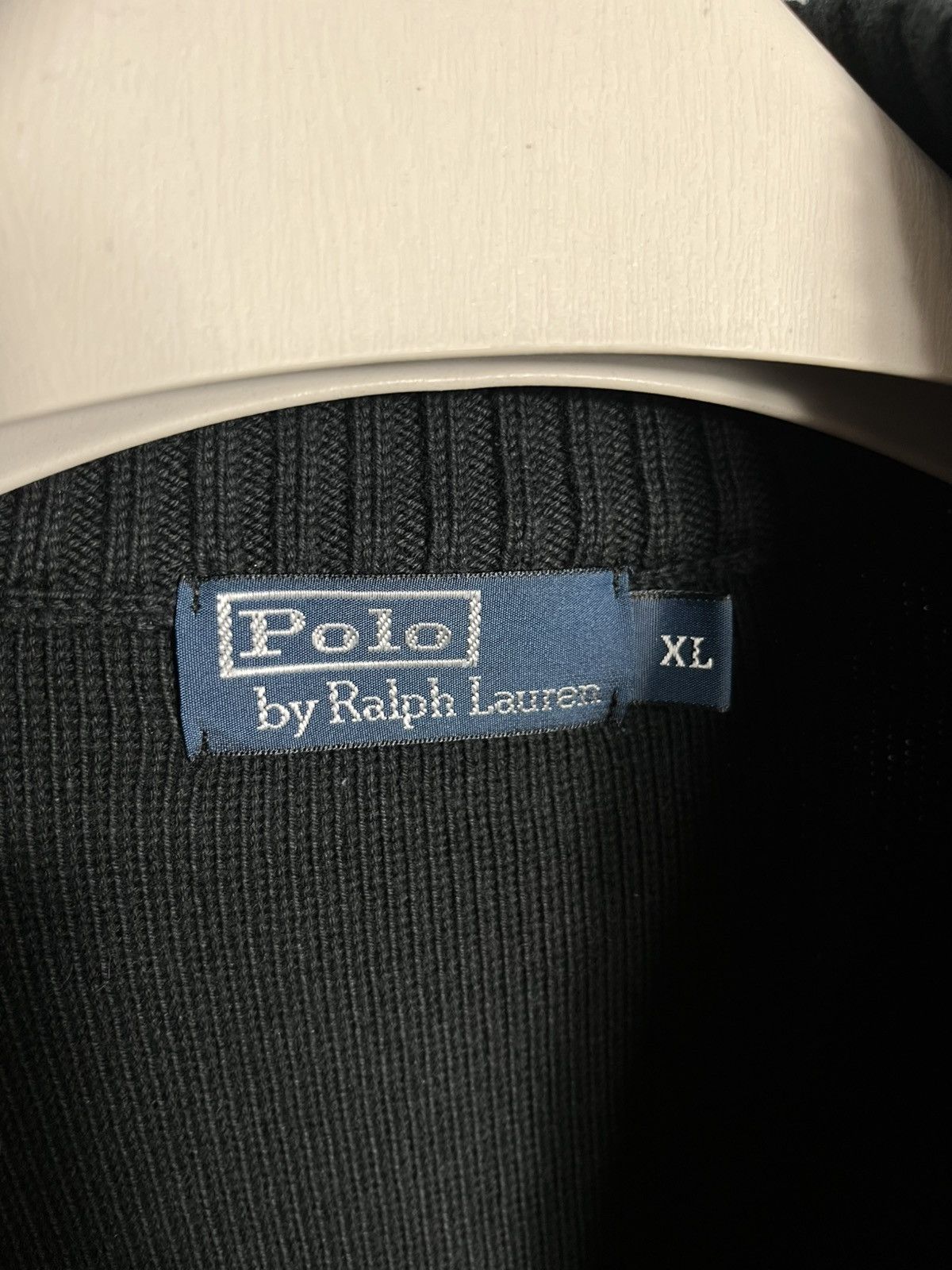 Polo Ralph Lauren Polo Ralph Lauren sweater full zip knit mens black vintage Size US XL / EU 56 / 4 - 5 Thumbnail