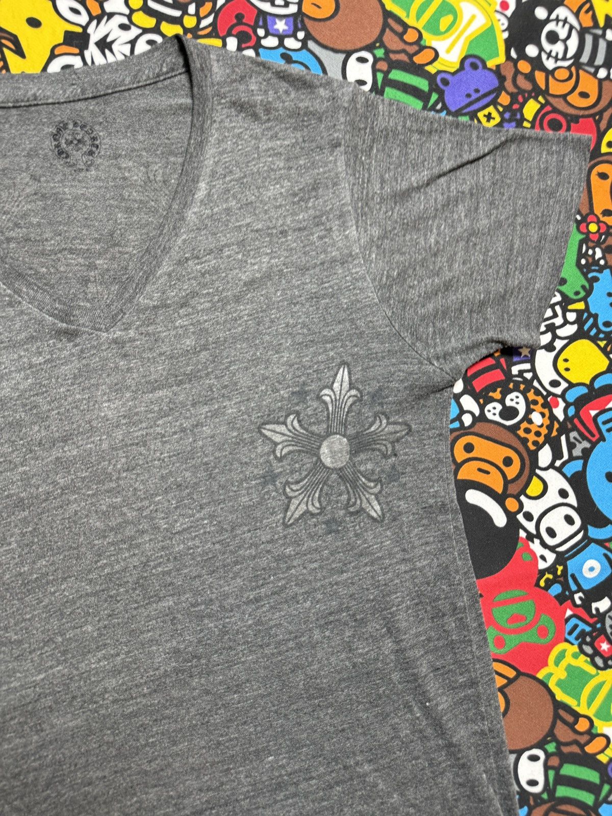 Chrome Hearts Chrome Hearts Women’s Grey Multi Star Logo Tee Size XL / US 12-14 / IT 48-50 - 4 Thumbnail
