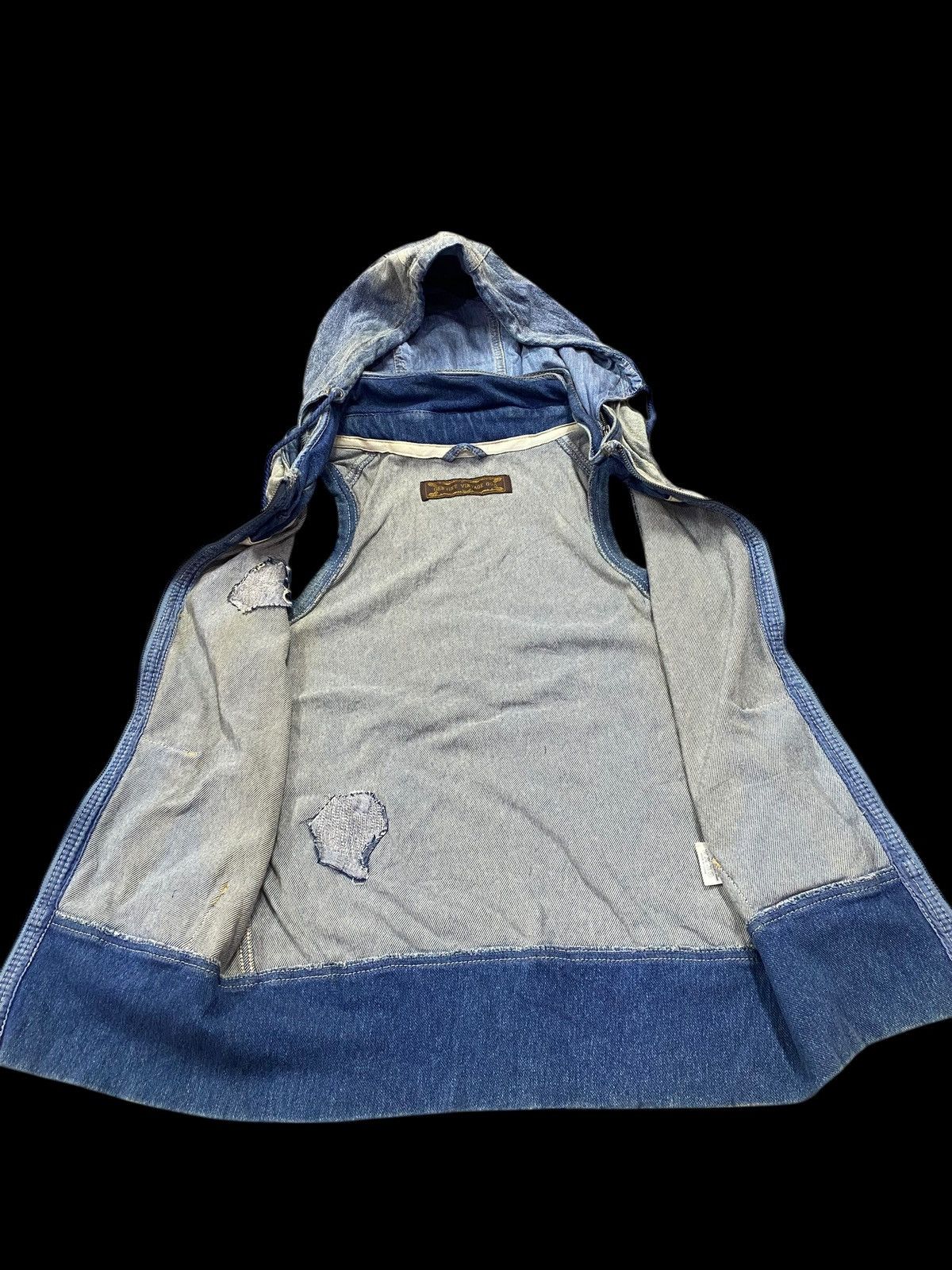 GOA Genuine Vintage G.O.A Denim Hooded Sleeveless Vest Zip Up Size US M / EU 48-50 / 2 - 6 Thumbnail