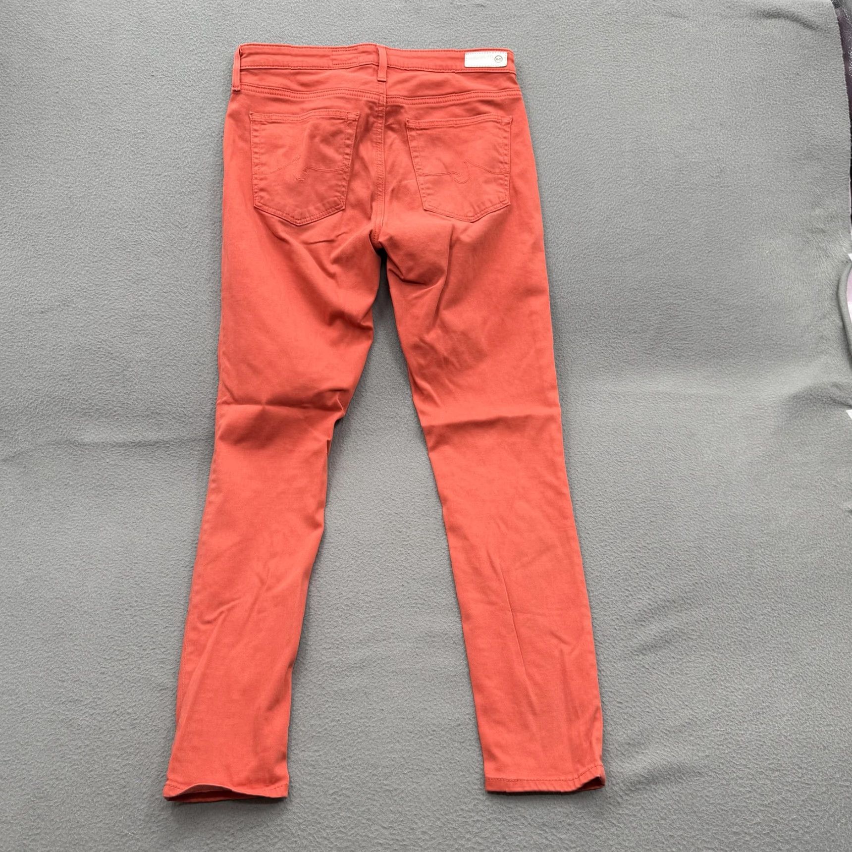 Vintage AG Adriano Goldschmied Jeans Abbey Ankle Mid Rise Super Skinny Orange 27 Womens Jeans Slim Pocket Stretch City 28.5 Inseam Size 27" / US 4 / IT 40 - 2 Thumbnail